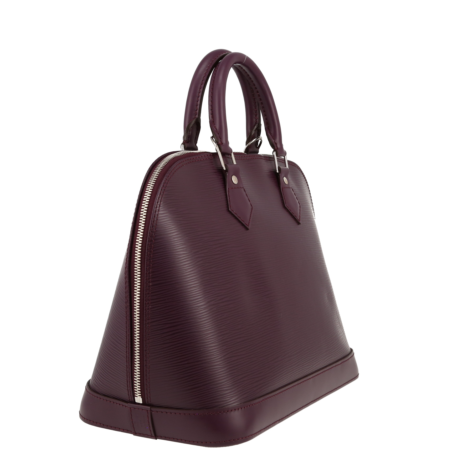 Louis Vuitton  Alma medium model  handbag  in purple epi leather