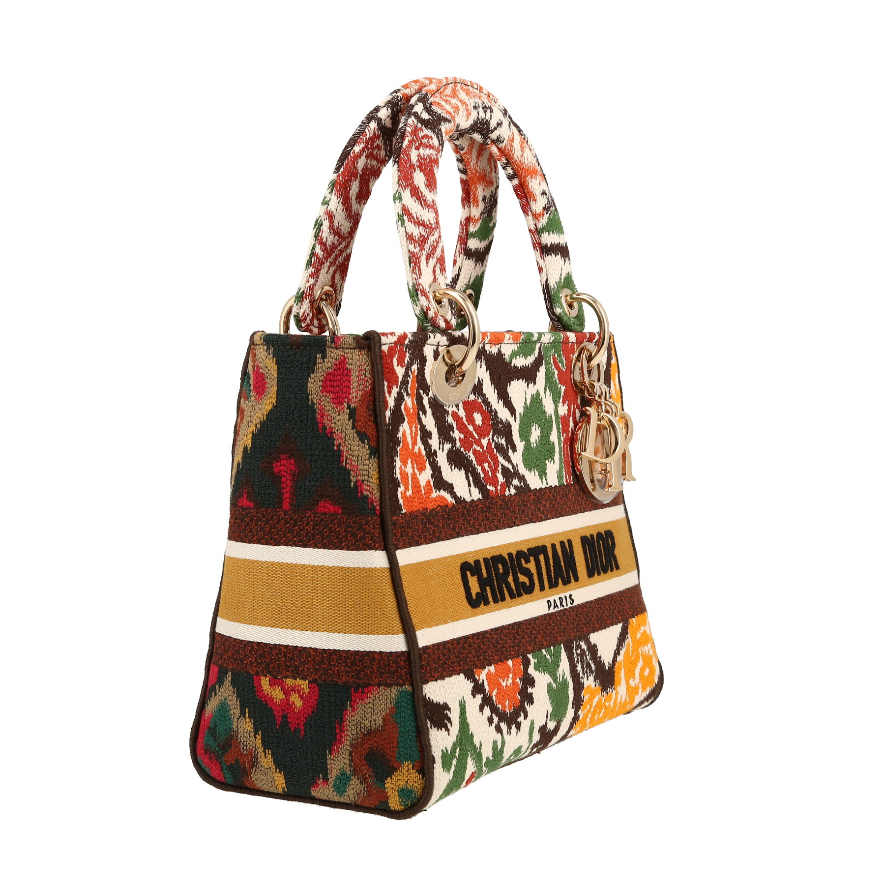 Dior  Lady D- Lite medium model  handbag  in multicolor canvas