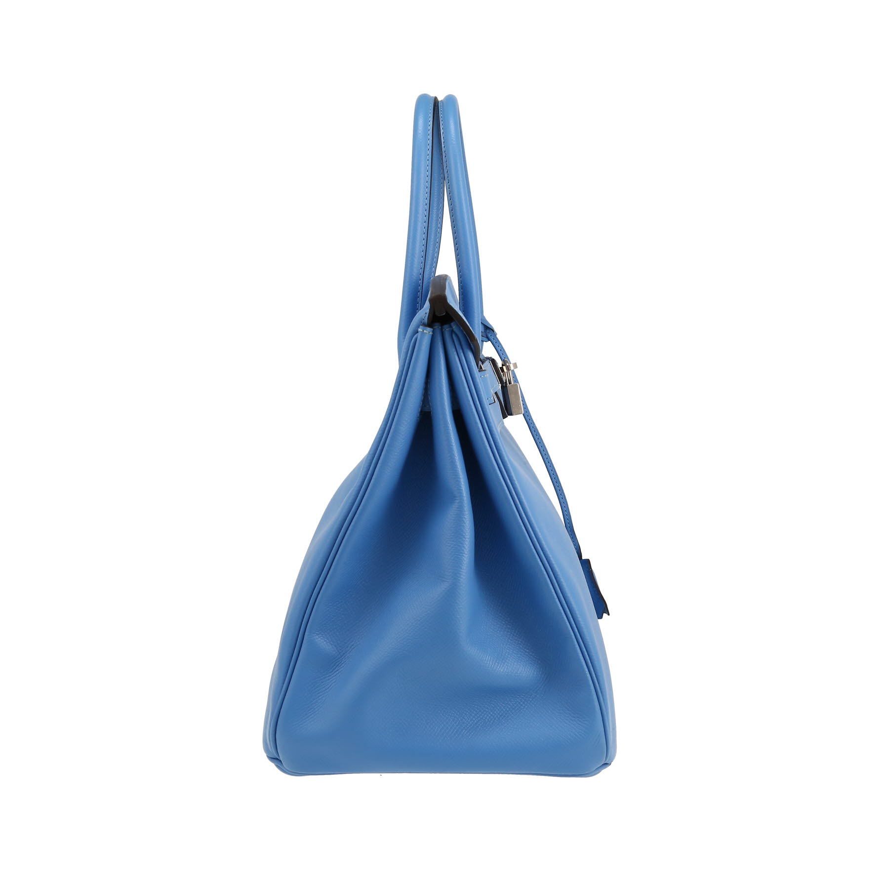 Birkin 35 cm Handbag In Bleu Paradis Epsom Leather