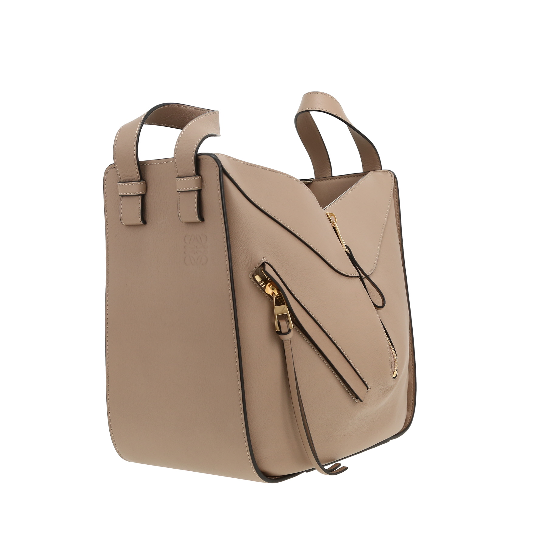 Borsa a tracolla Loewe  Hammock modello piccolo  in pelle color talpa