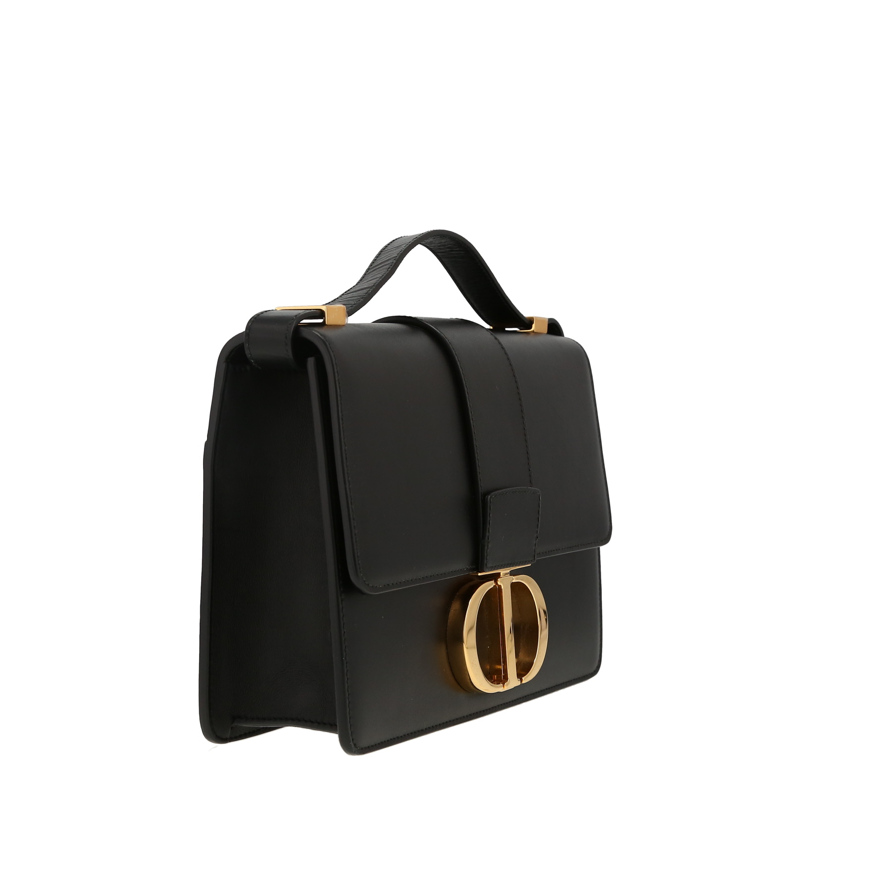 Sac bandoulière Dior  30 Montaigne en cuir noir