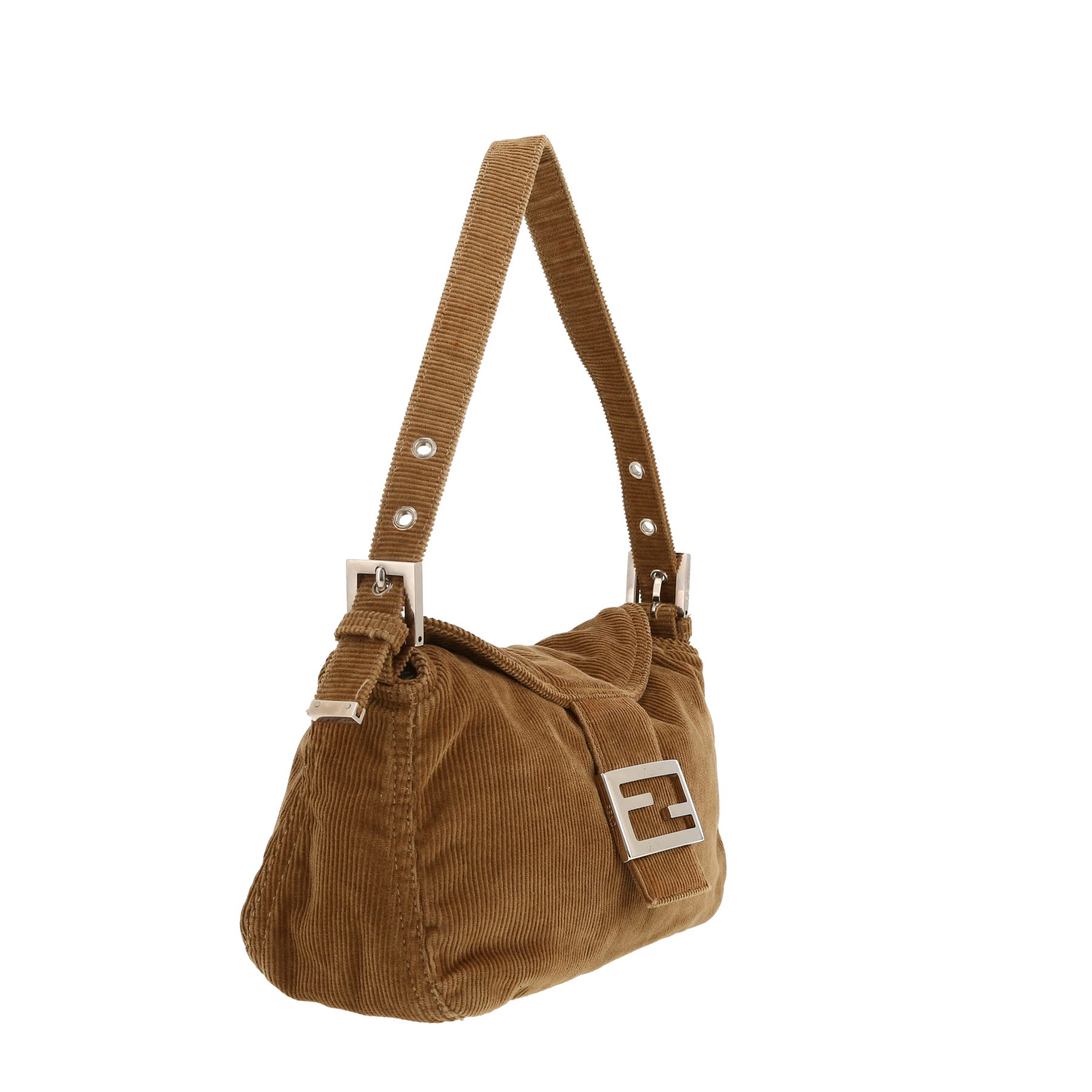 Fendi  Baguette handbag  in brown velvet