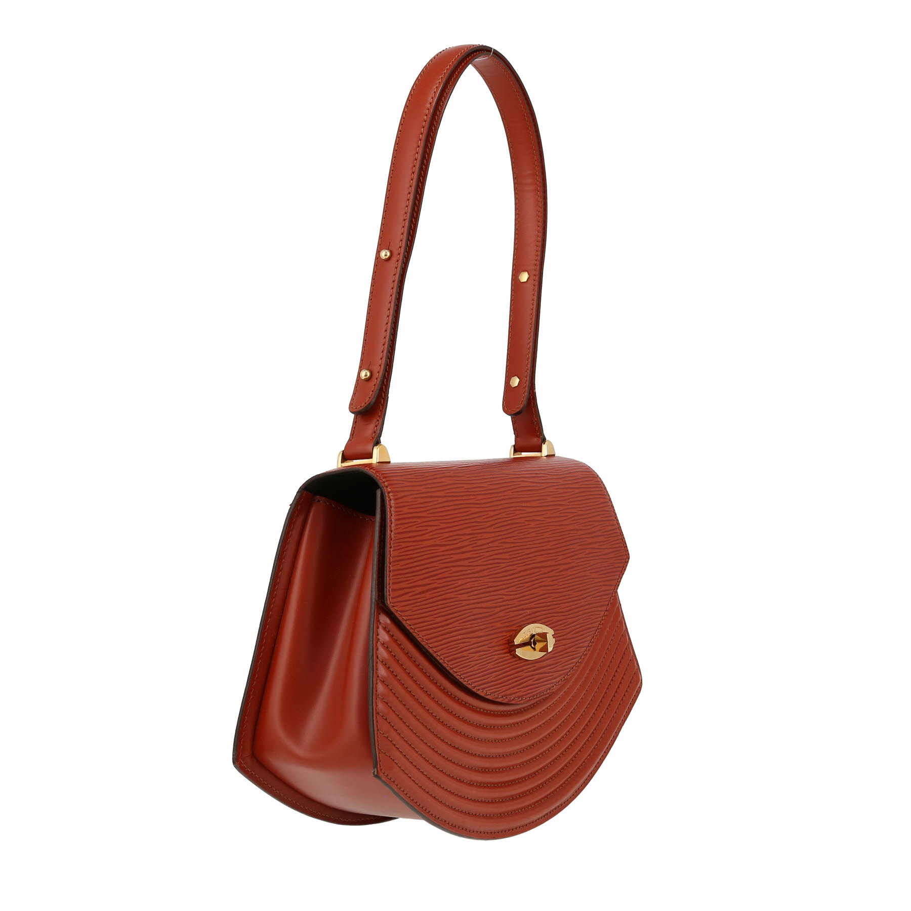 Louis Vuitton  Tilsit handbag  in cognac leather