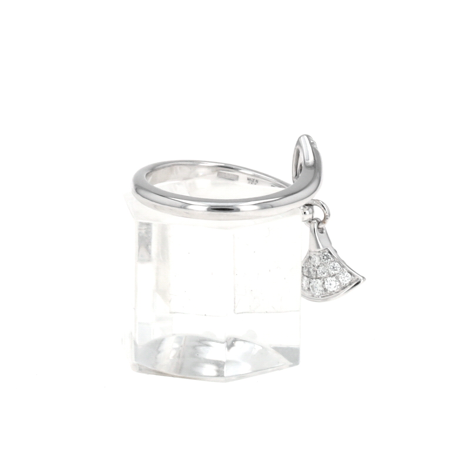 Anello Bulgari Diva's Dream in oro bianco e diamanti Anello Bulgari Diva's Dream in oro bianco e diamanti