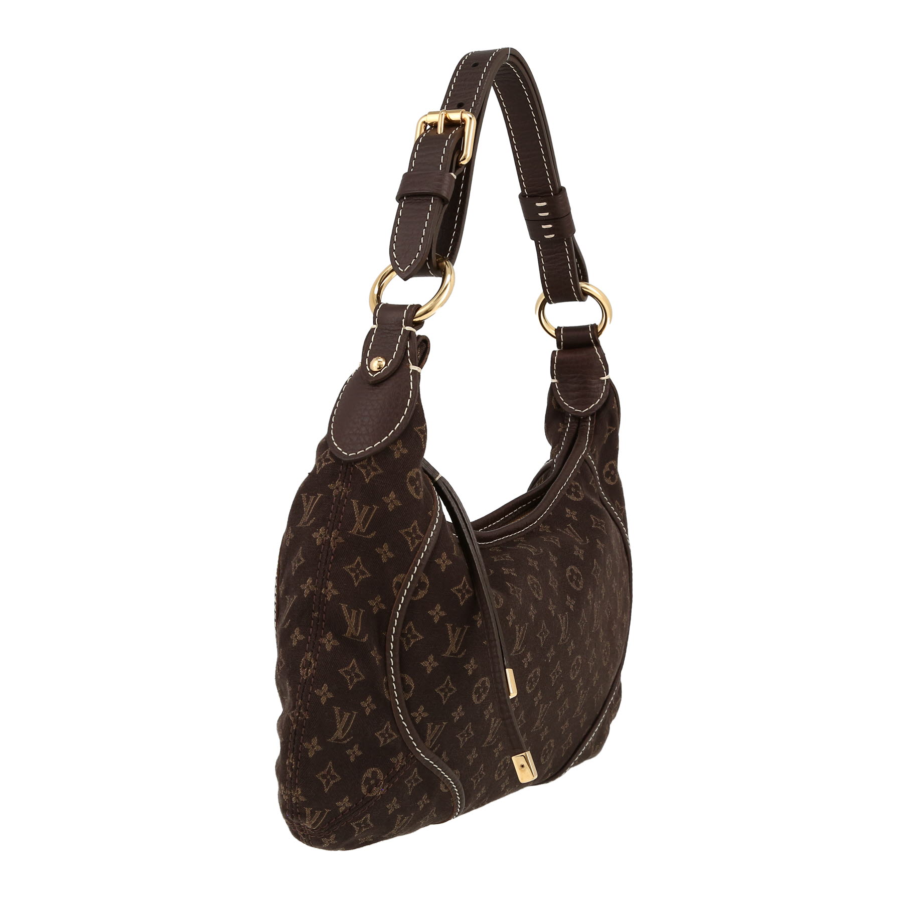 Louis Vuitton  Manon bag worn on the shoulder or carried in the hand  in brown monogram canvas Idylle