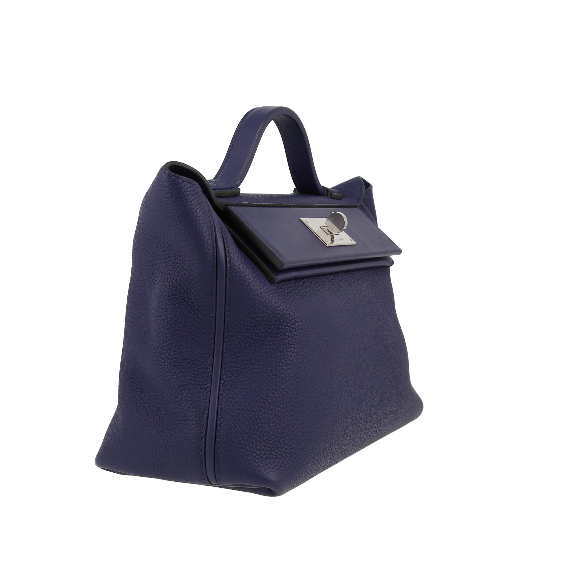Hermès  24/24 shoulder bag  in Bleu Encre togo leather