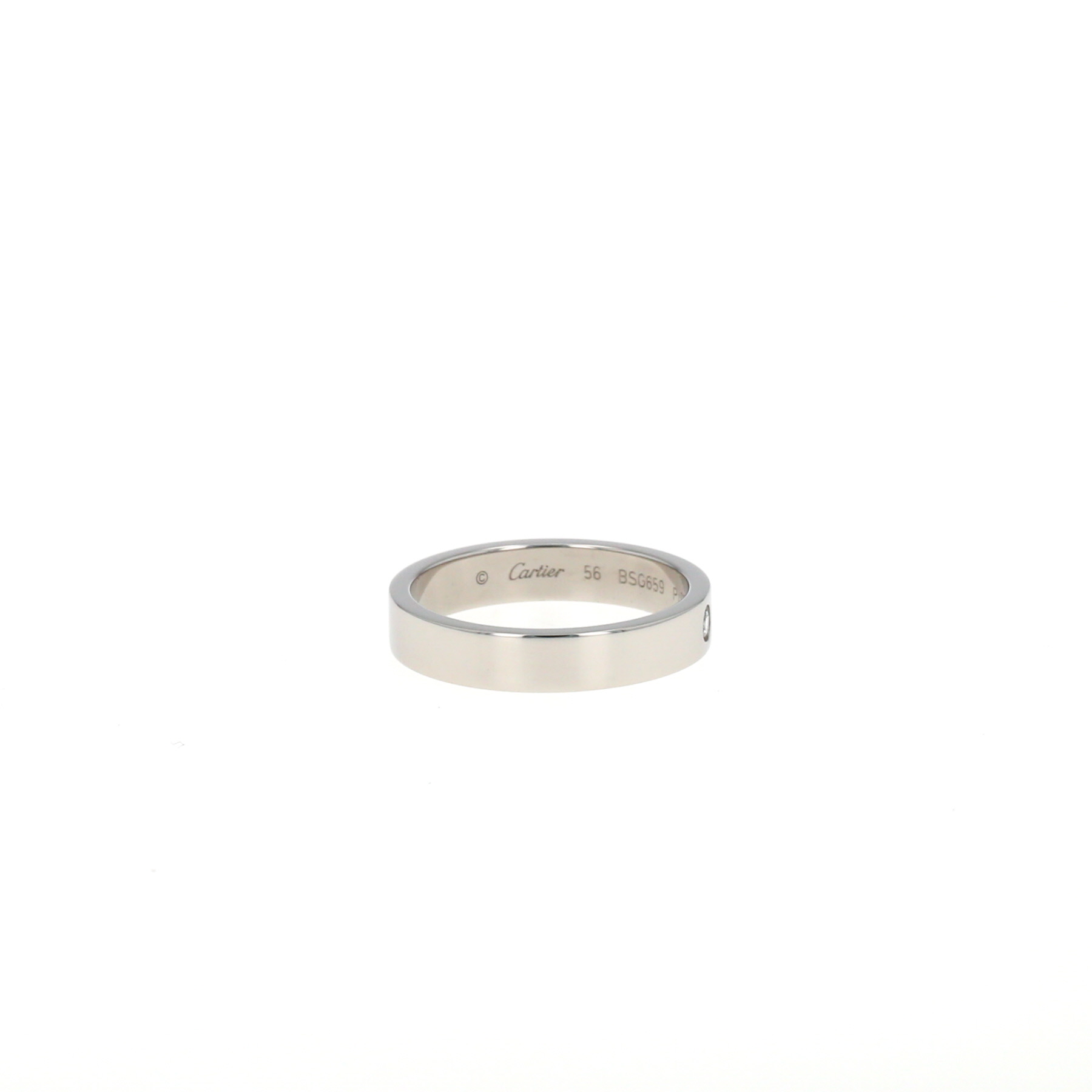 Cartier C de Cartier wedding ring in platinium and diamond