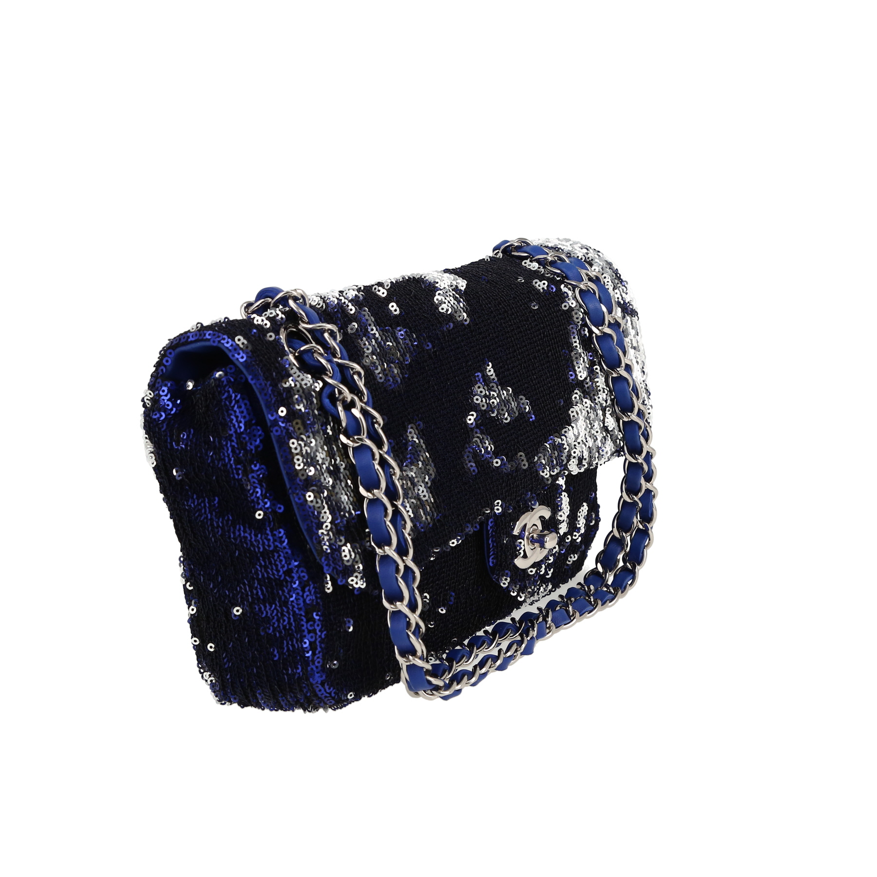 Chanel  Timeless handbag  in blue canvas