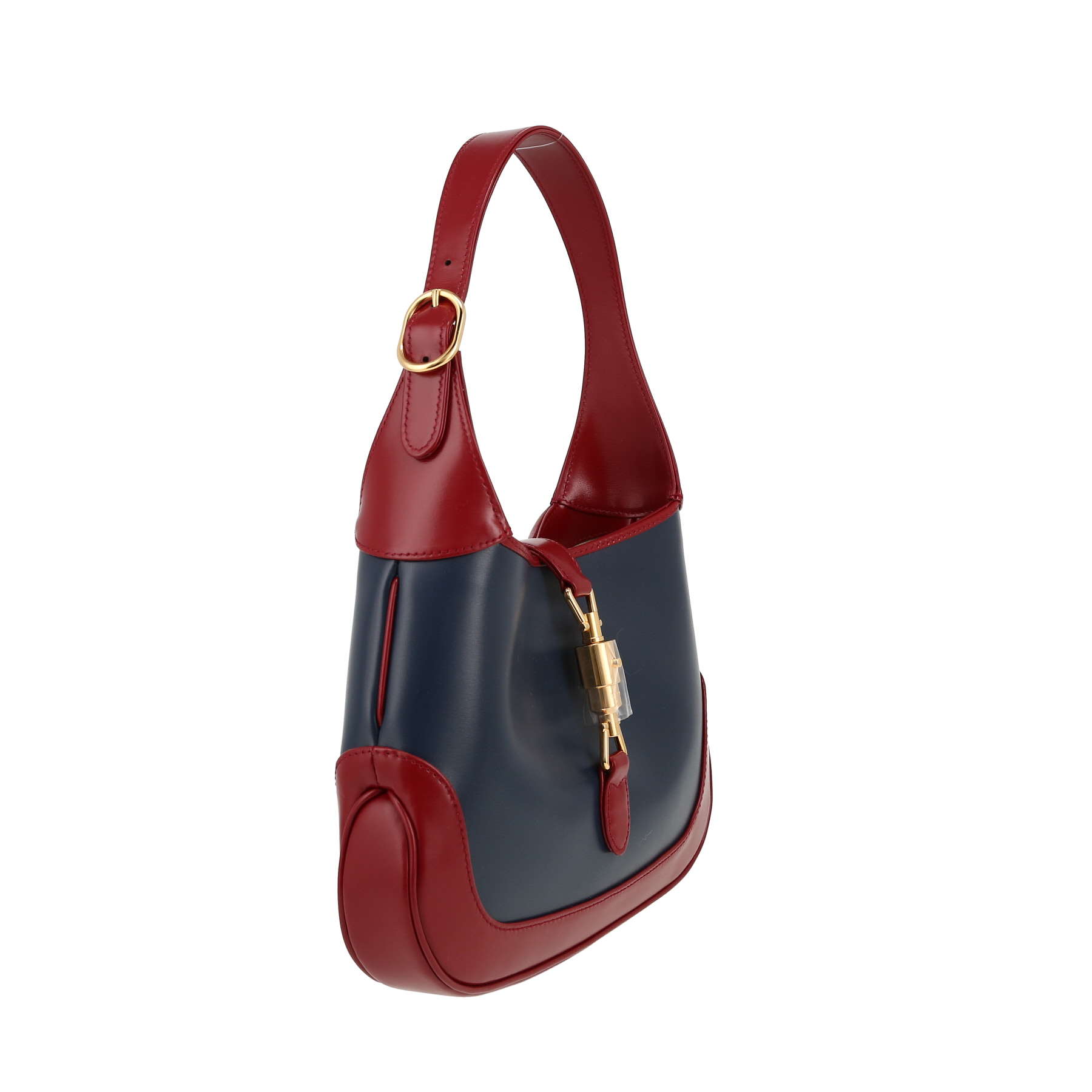 Gucci  Jackie handbag  in burgundy and blue leather