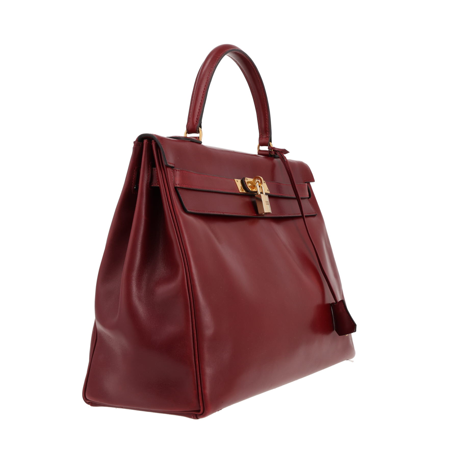 Sac à main Hermès  Kelly 35 cm en cuir rouge H