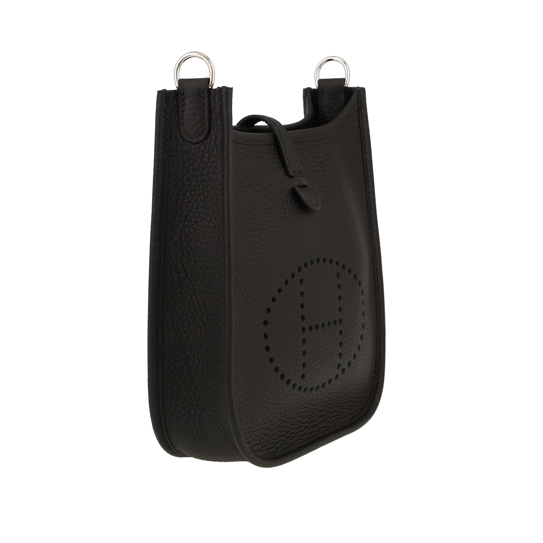 Borsa a tracolla Hermès  Mini Evelyne in pelle taurillon clemence nera