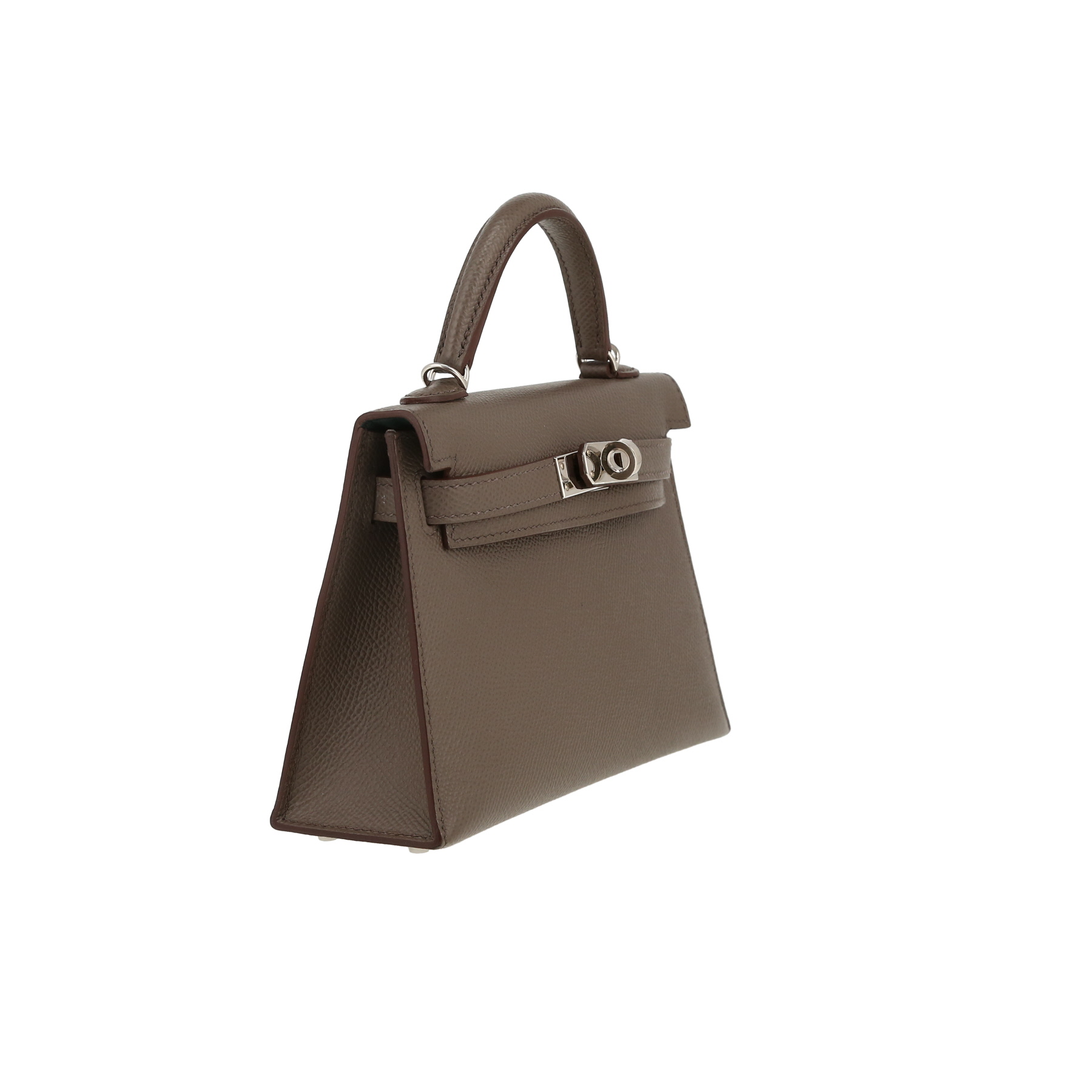 Hermès  Kelly 20 cm handbag  in grey epsom leather