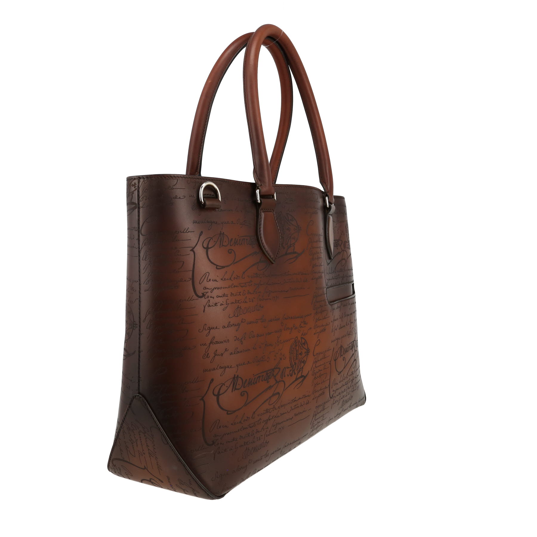 Berluti  Toujours shopping bag  in brown leather
