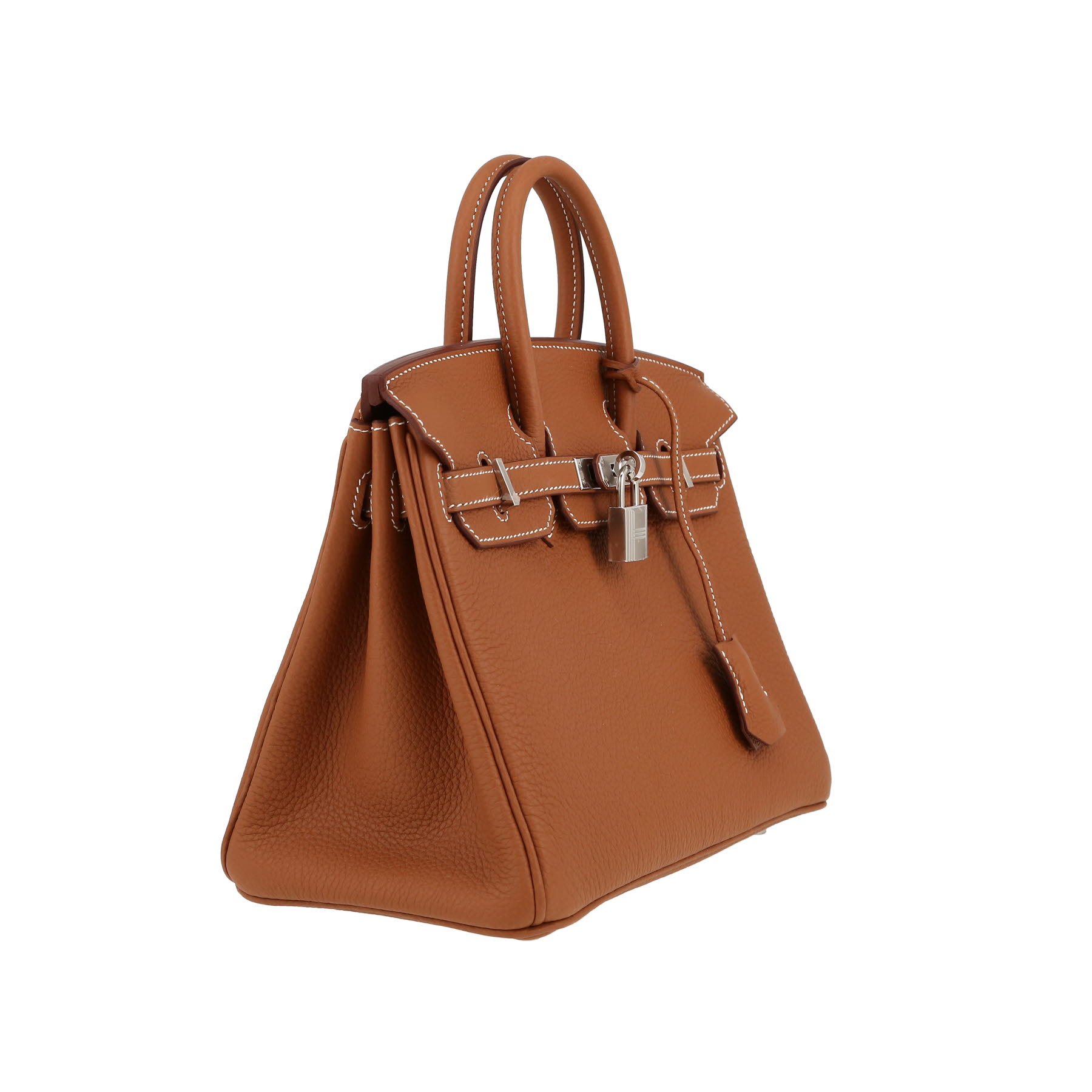 Borsa Hermès  Birkin 25 cm in pelle togo gold