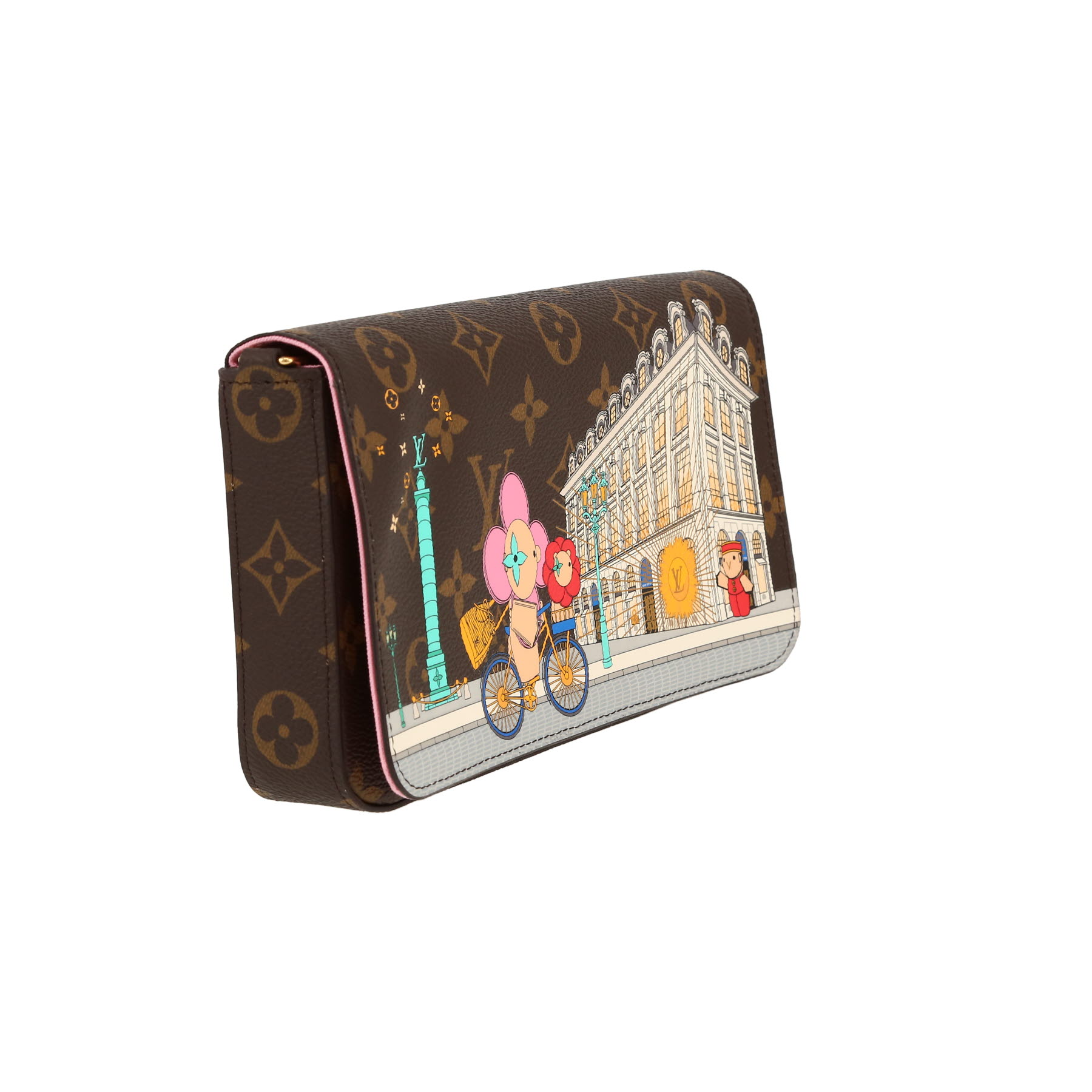 Borsa a tracolla Louis Vuitton  Félicie in tela monogram marrone