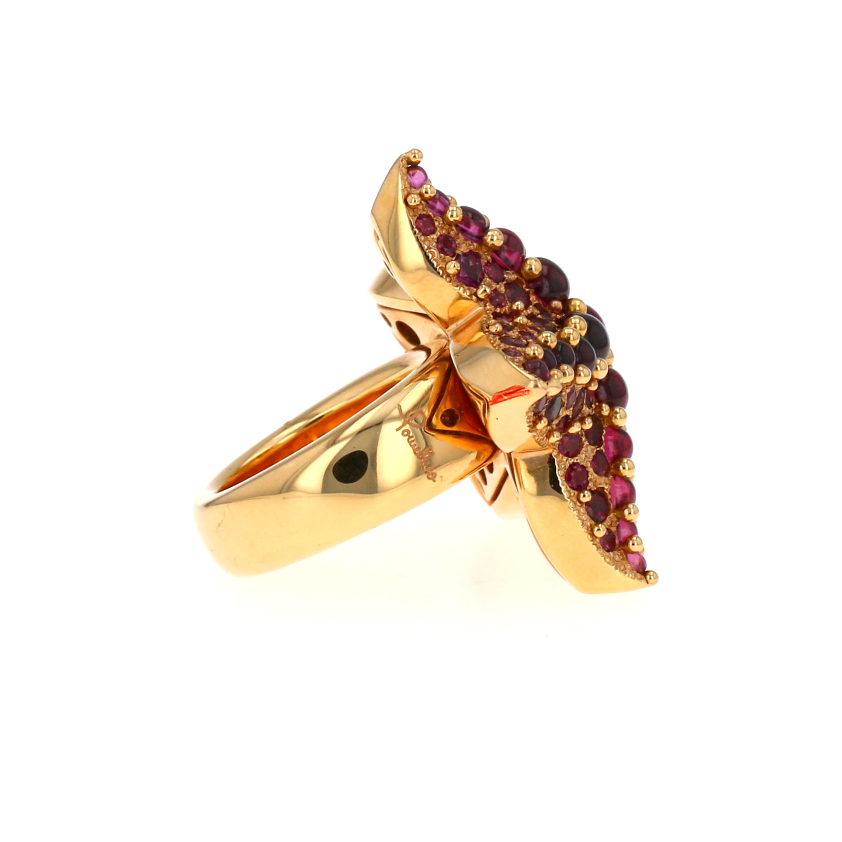 Anello Pomellato Sirène in oro rosa e tormalina rosa
