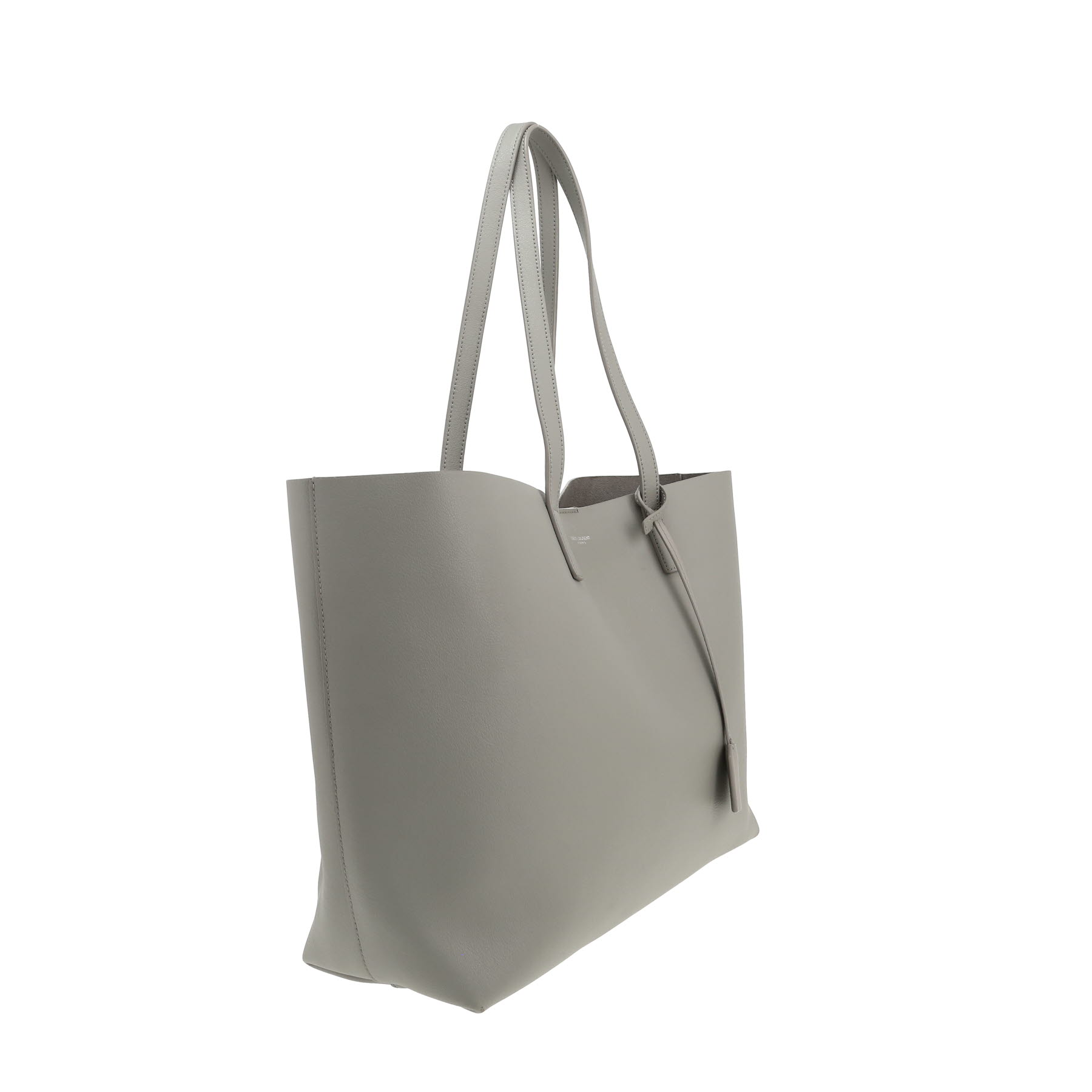Saint Laurent  Shopping shopping bag  in grey leather