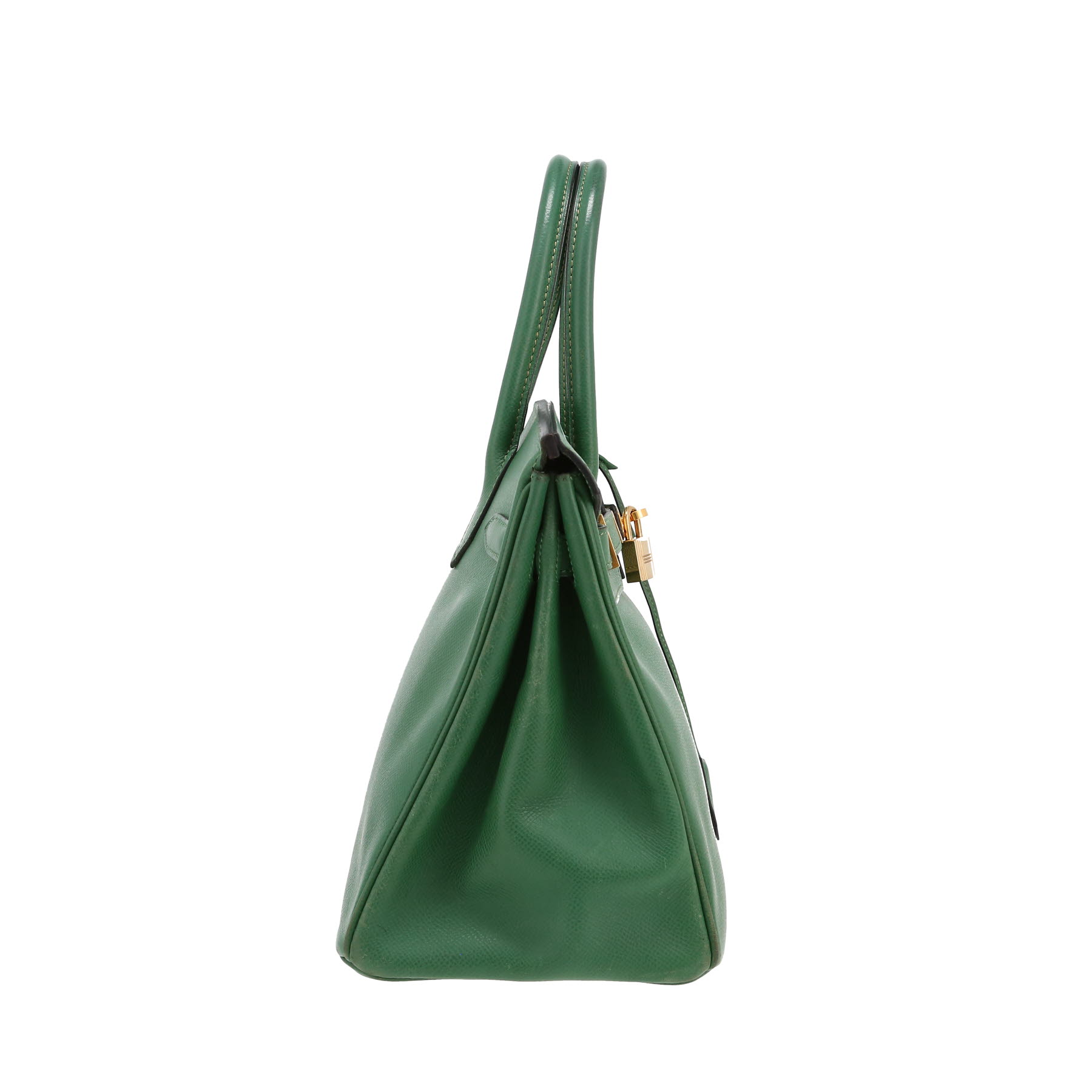 Birkin 30 cm Handbag In Vert Bengale Courchevel Leather