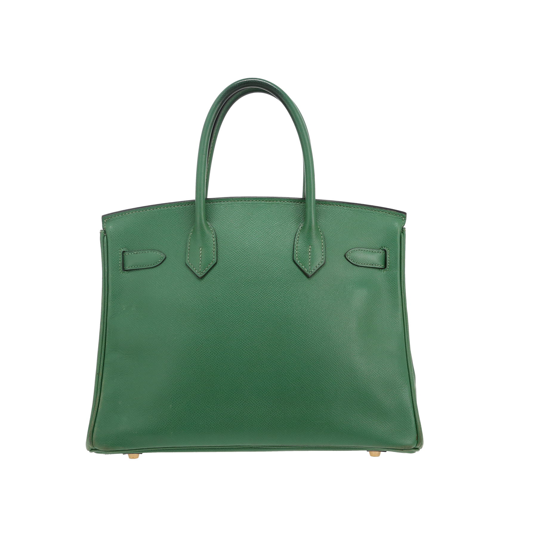 Birkin 30 cm Handbag In Vert Bengale Courchevel Leather