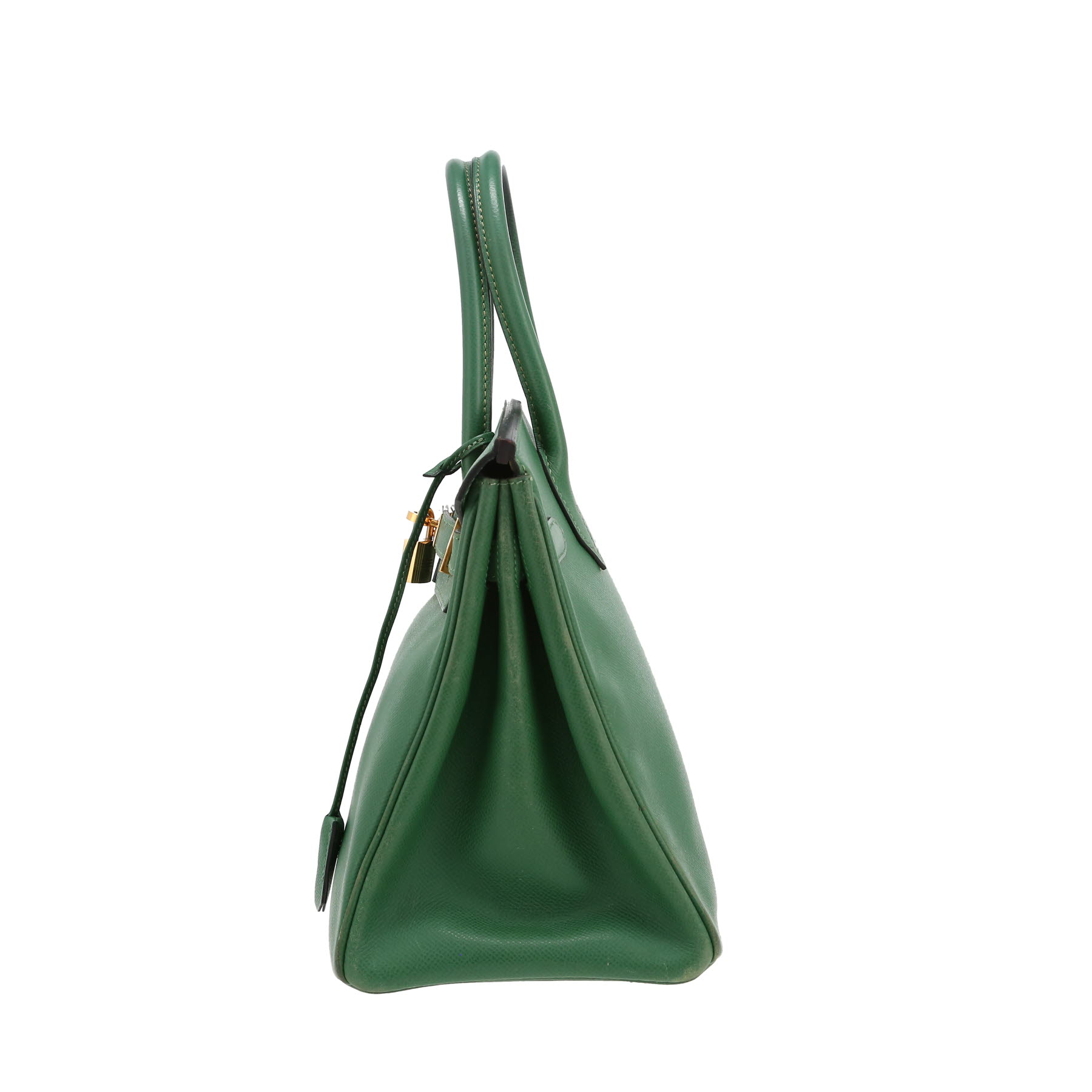 Birkin 30 cm Handbag In Vert Bengale Courchevel Leather