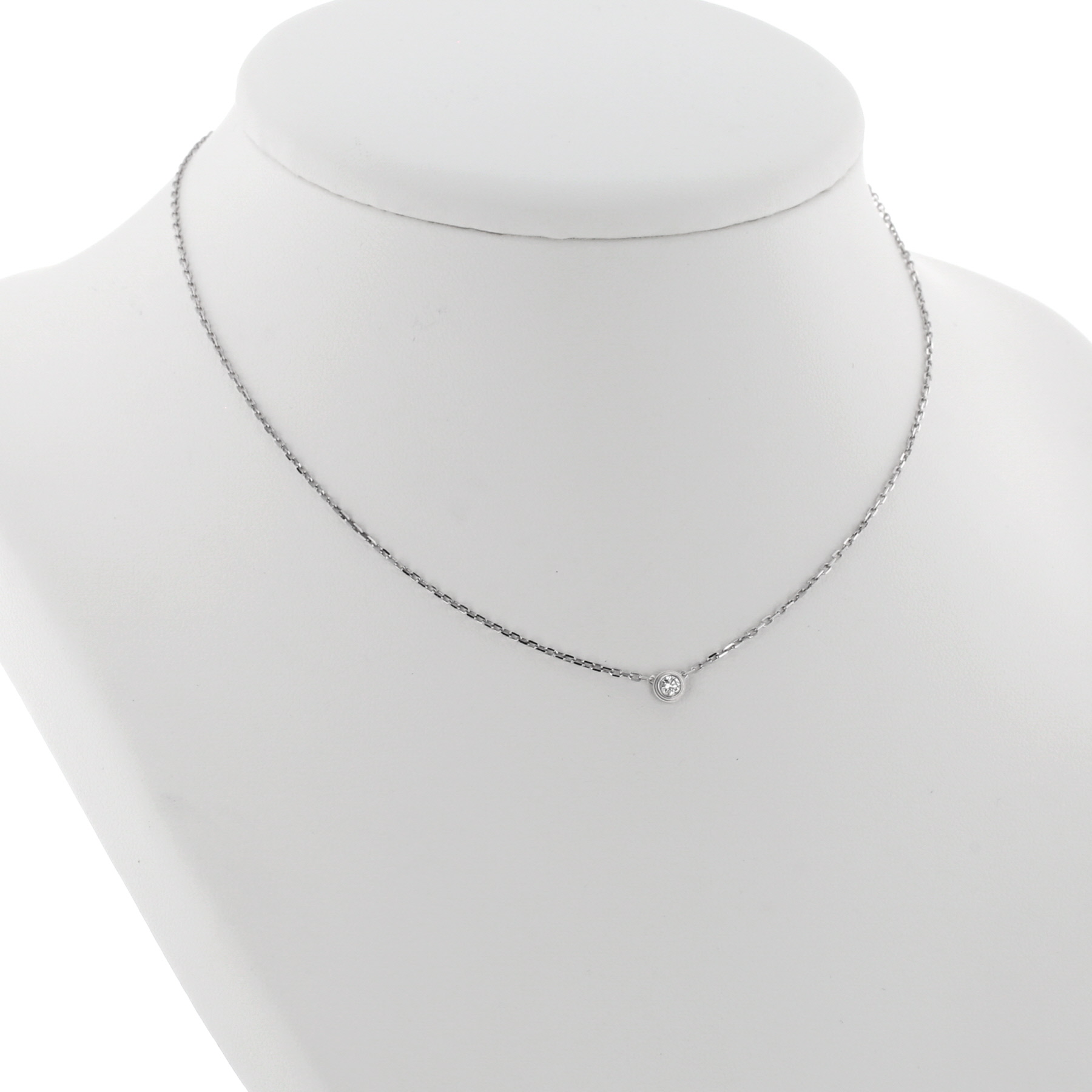 Collier Cartier Cartier d'Amour petit modèle en or blanc et diamant Collier Cartier Cartier d'Amour petit modèle en or blanc et diamant