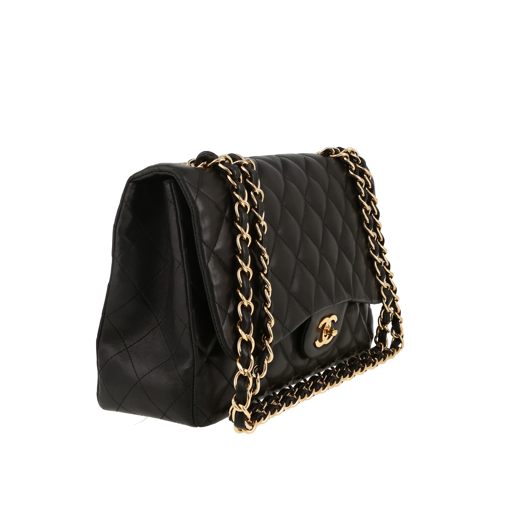 Borsa Chanel  Timeless Jumbo in pelle trapuntata nera