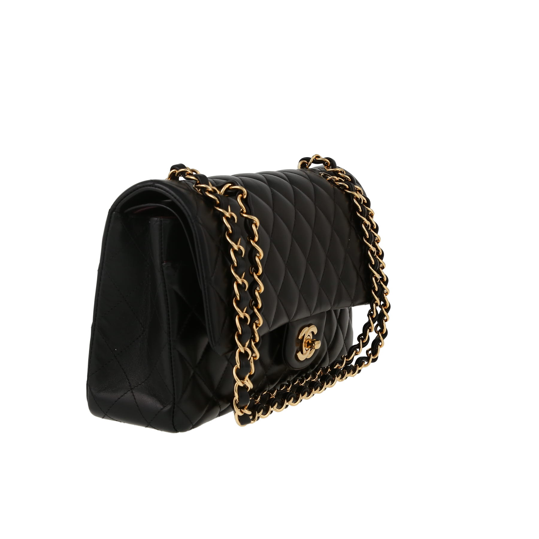 Bolso de mano Chanel  Timeless Classic en cuero acolchado negro