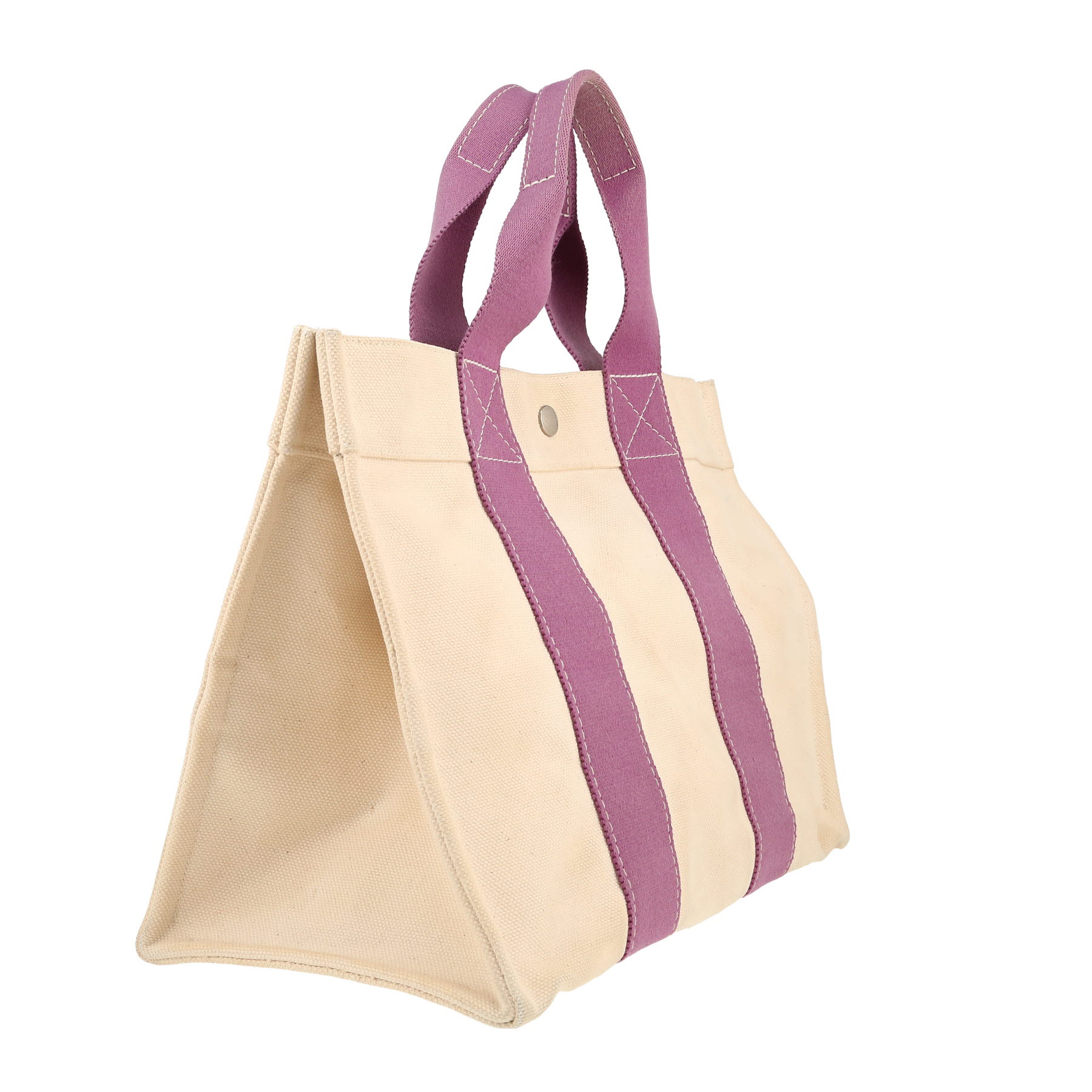 Shopping bag Hermès  Toto Bag - Shop Bag in tela beige e viola