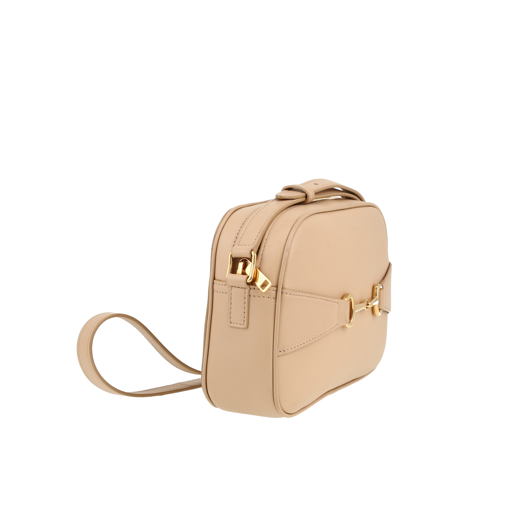 Celine  Crécy shoulder bag  in beige leather