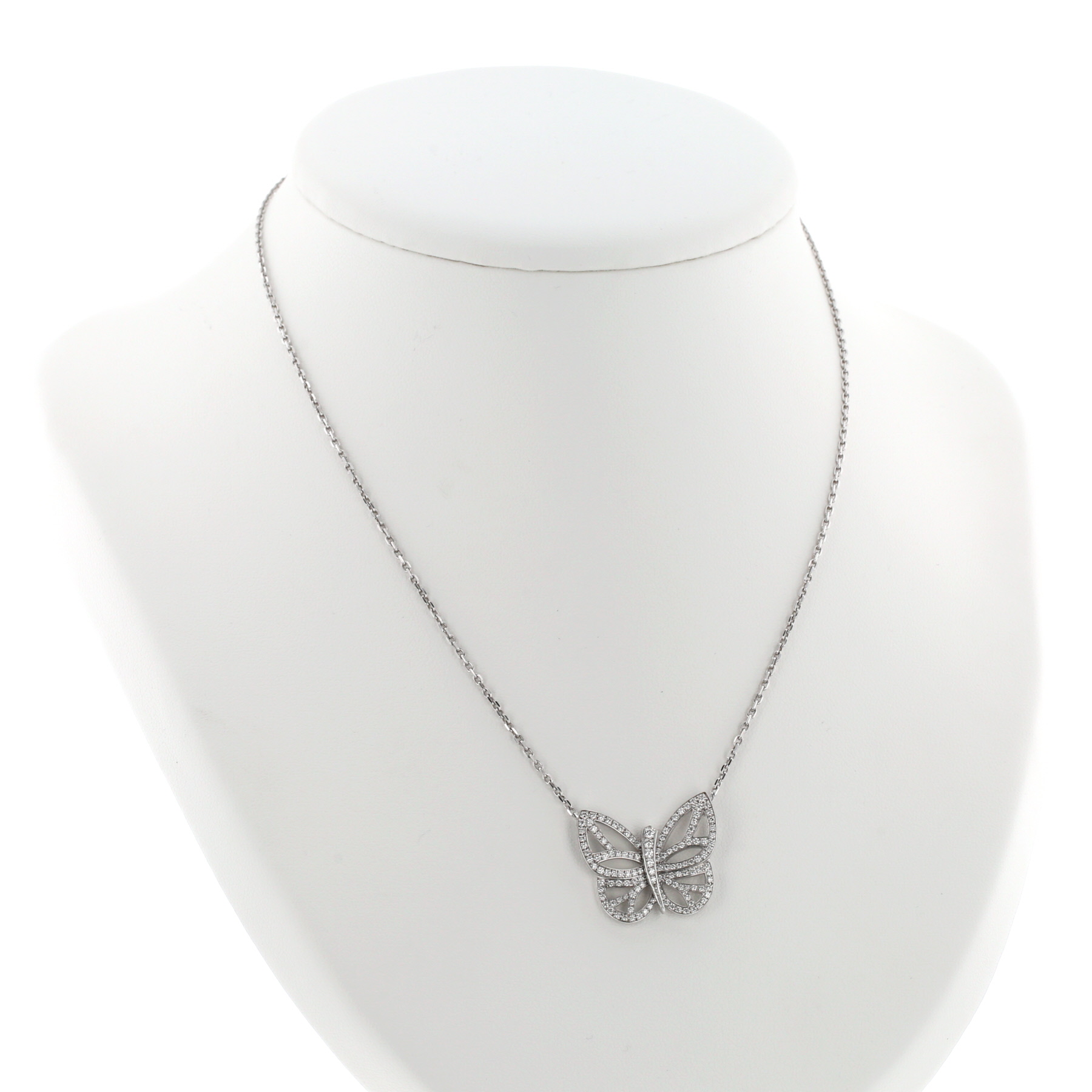 Collana Van Cleef & Arpels Papillon in oro bianco e diamanti