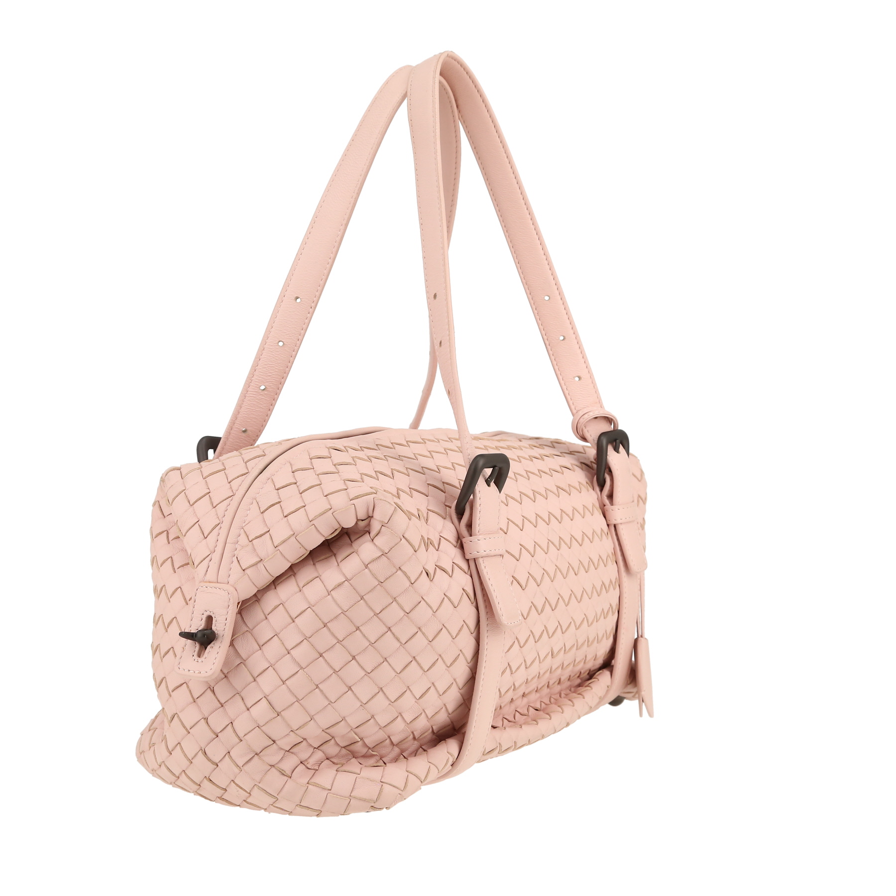 Borsa Bottega Veneta  Montaigne in pelle intrecciata rosa