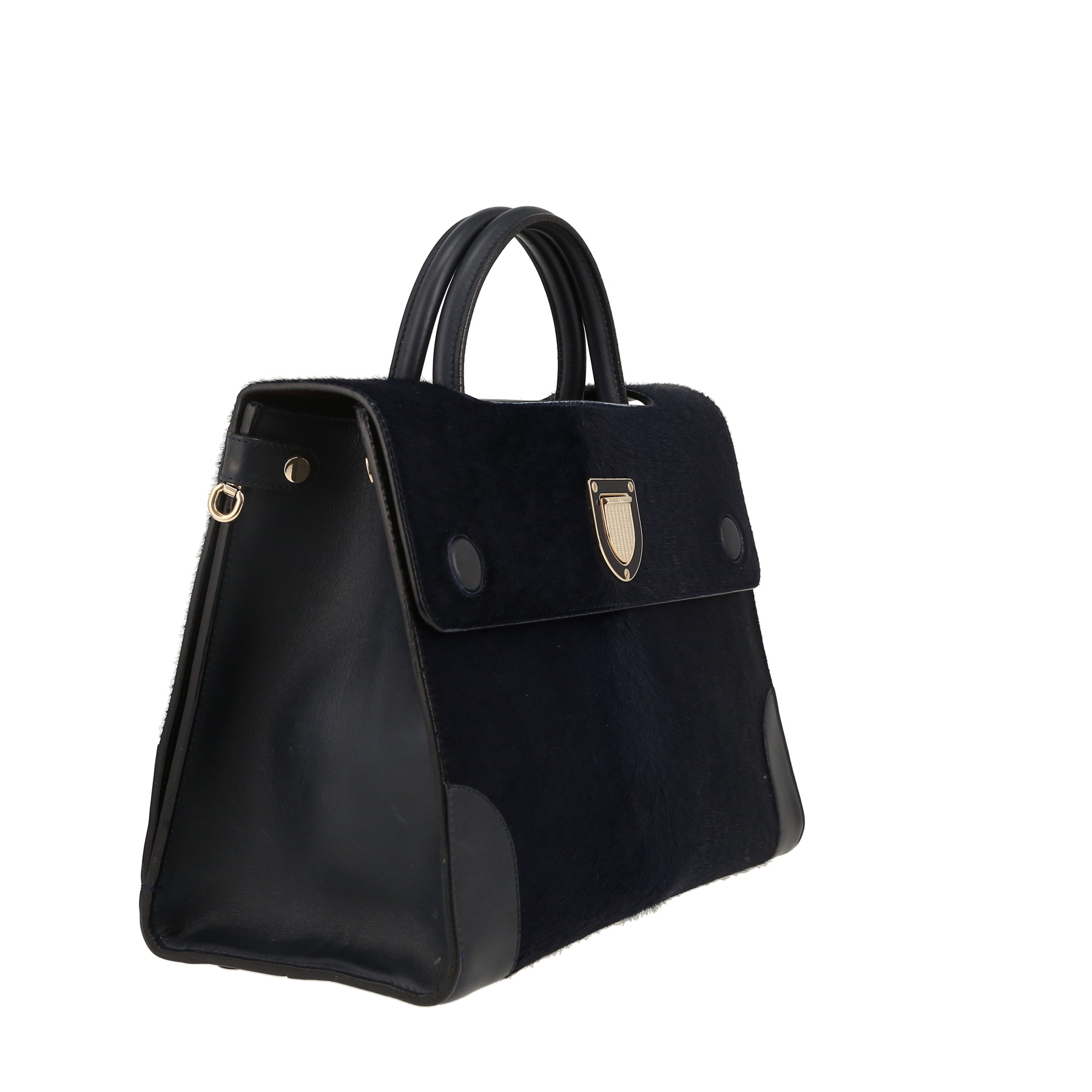 Borsa Dior  Diorever in puledro blu marino e pelle blu marino