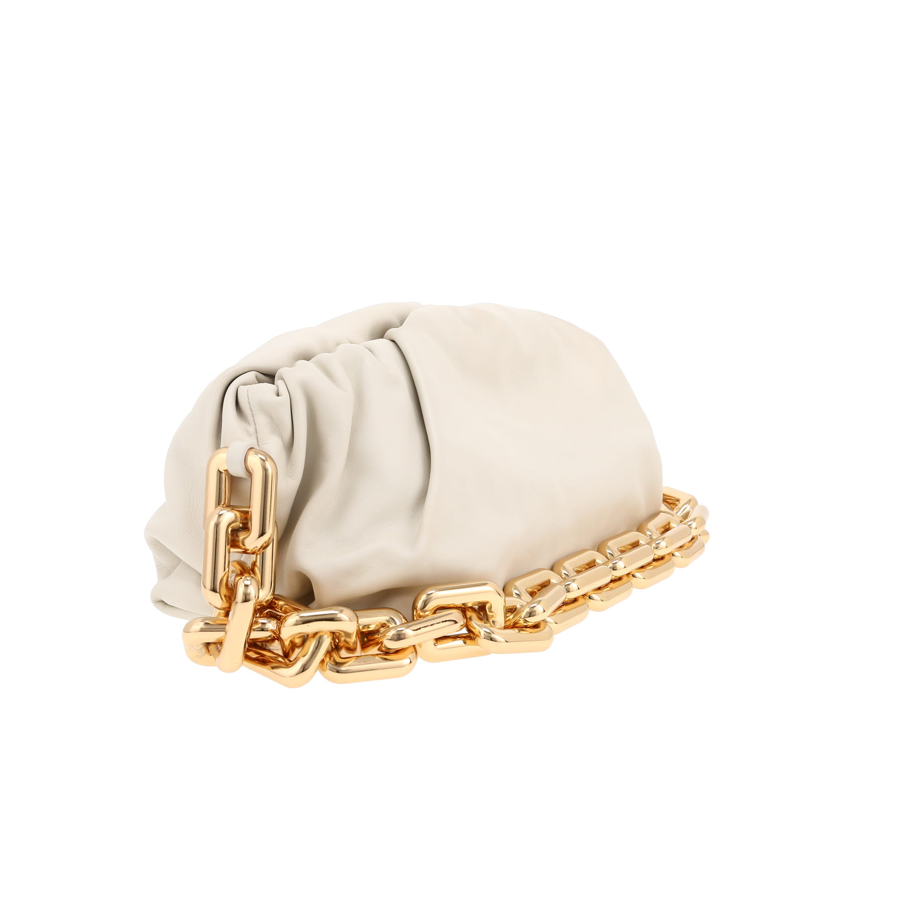 Bottega Veneta  Pouch handbag  in ecru leather