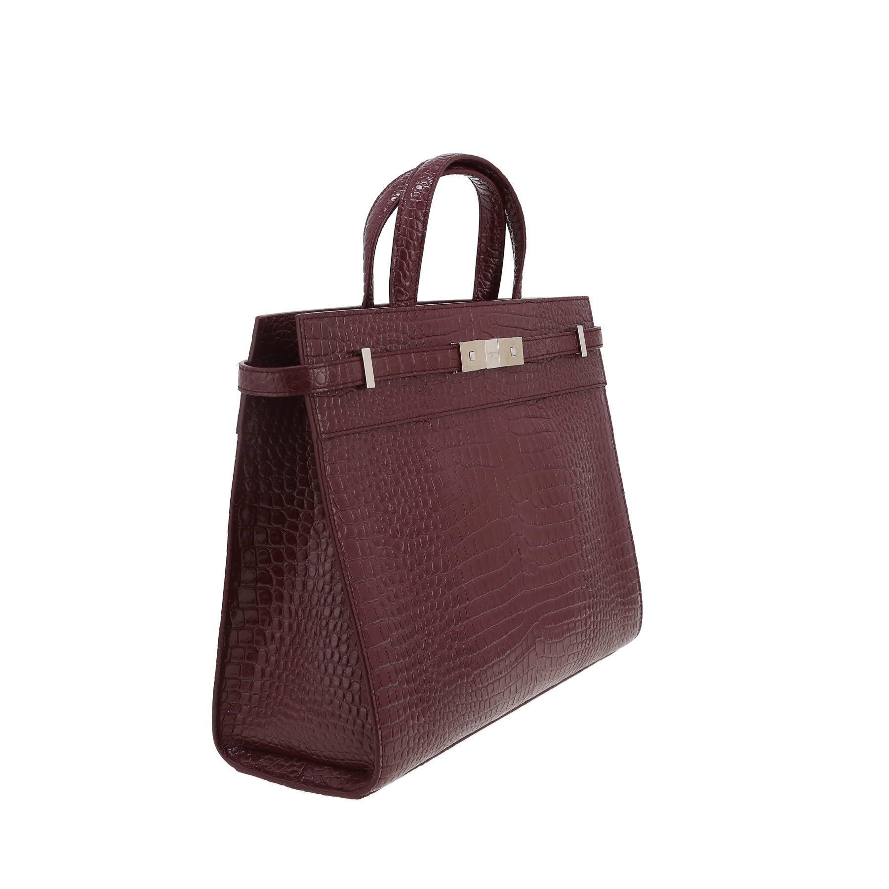 Borsa Saint Laurent  Manhattan in pelle bordeaux