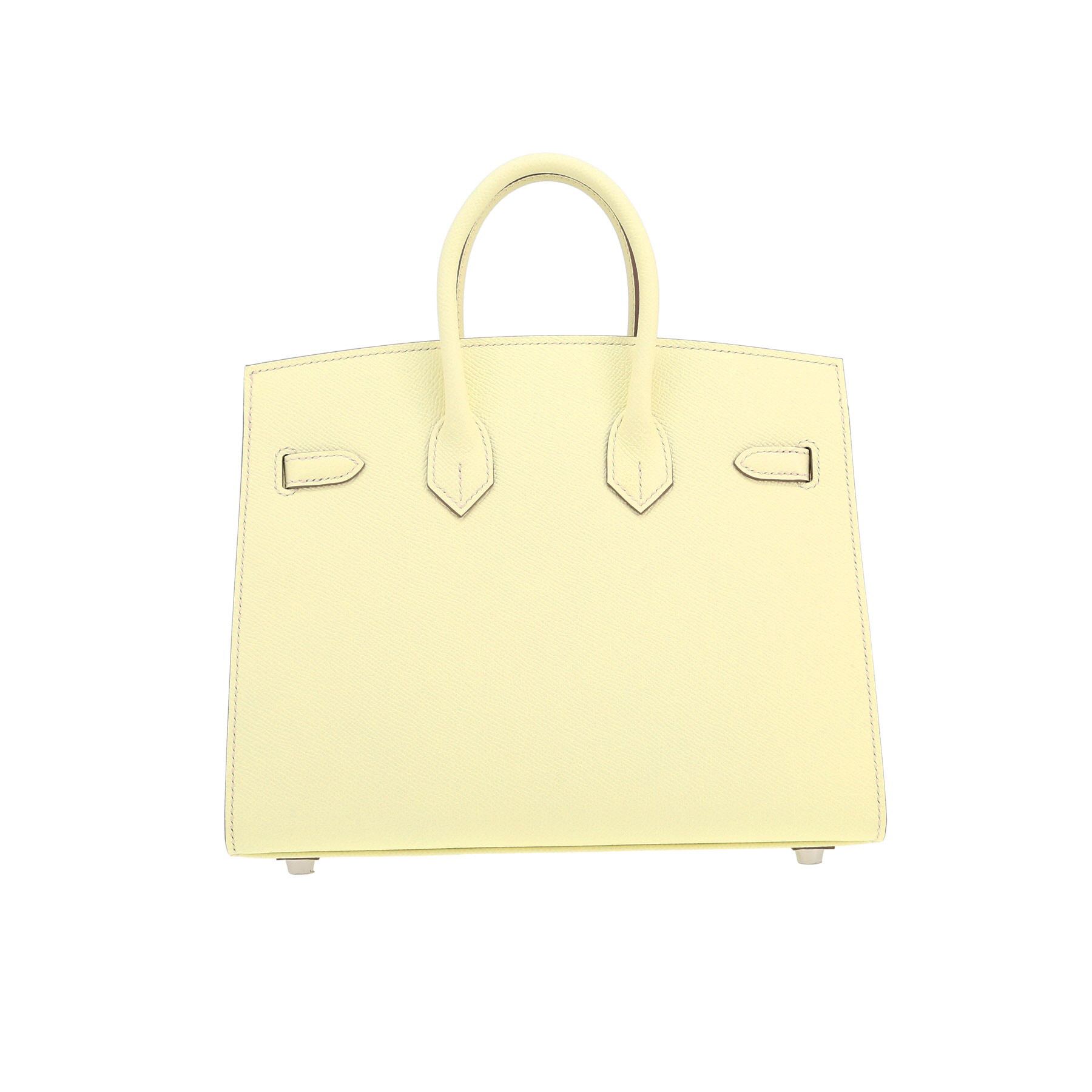 Birkin 25 cm Handbag In Jaune Milton Epsom Leather