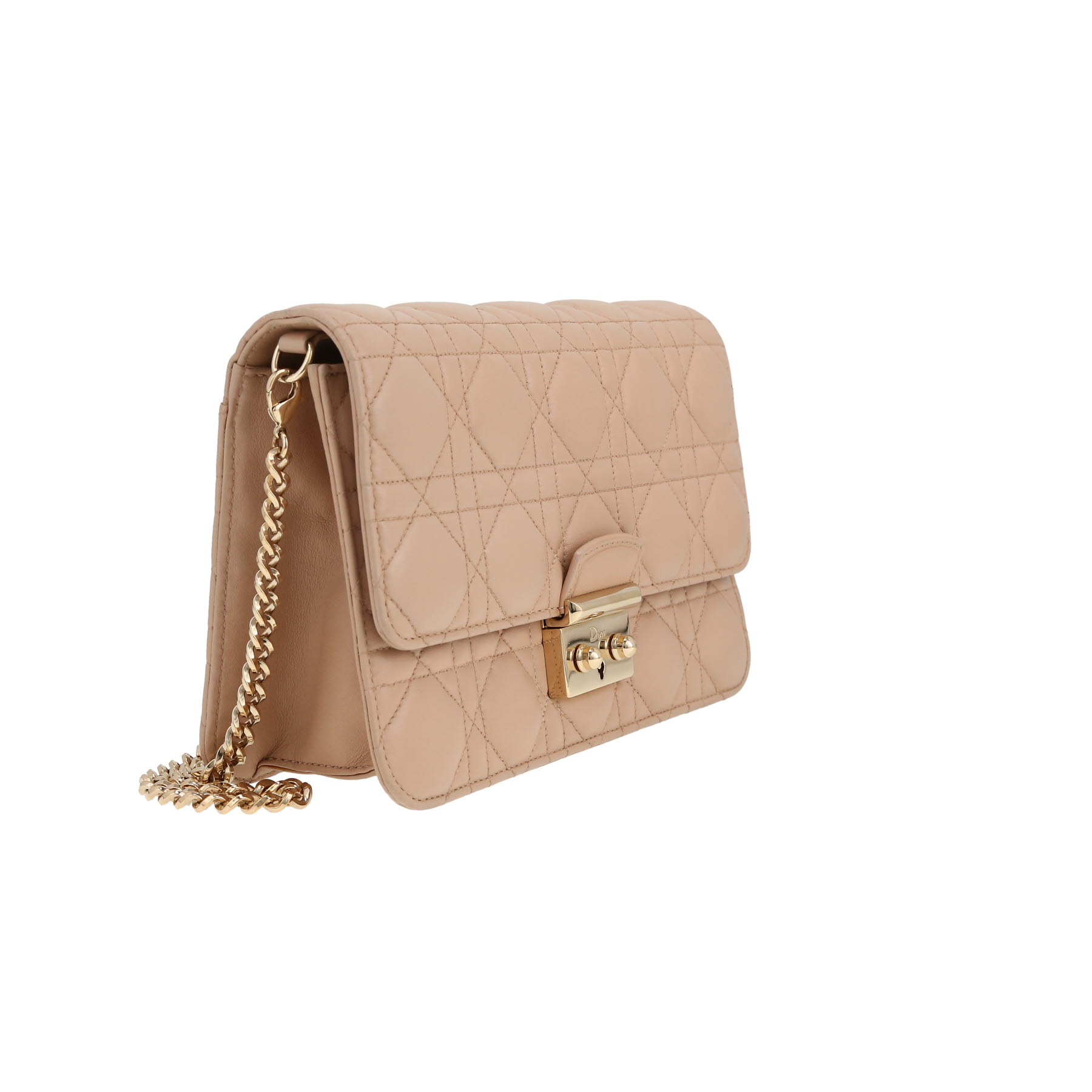 Dior  Promenade shoulder bag  in beige leather cannage