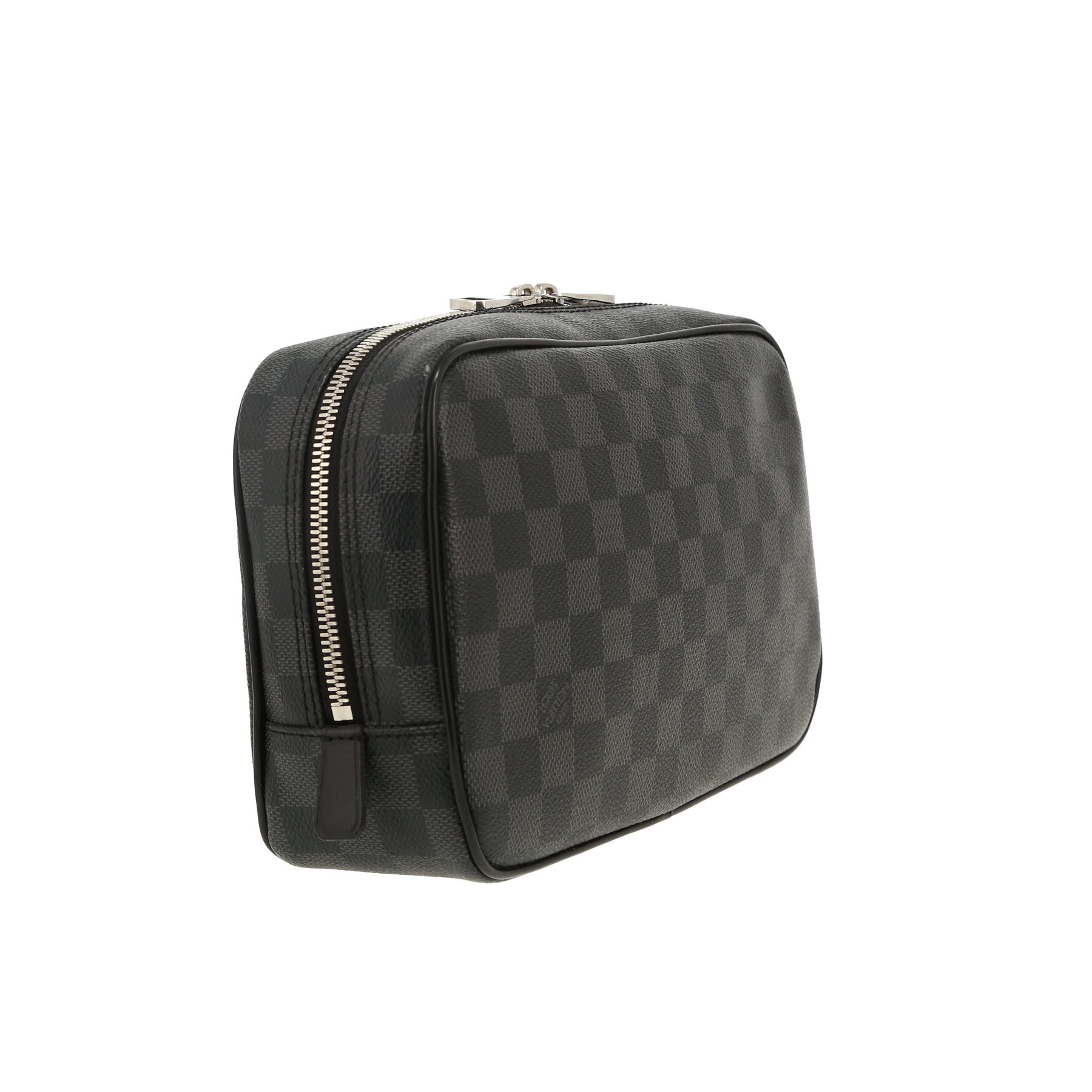 Louis Vuitton  Poche Toilette en lona a cuadros gris