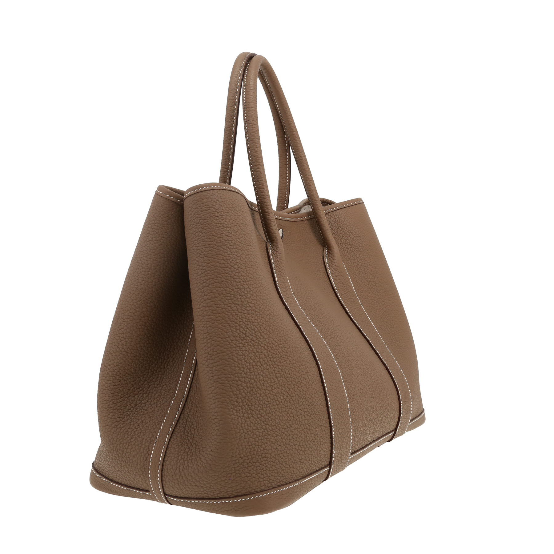 Hermès  Garden shopping bag  in etoupe togo leather