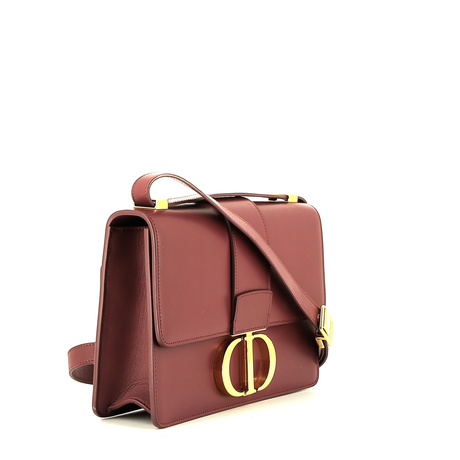 Sac bandoulière Dior  30 Montaigne en cuir grainé rose