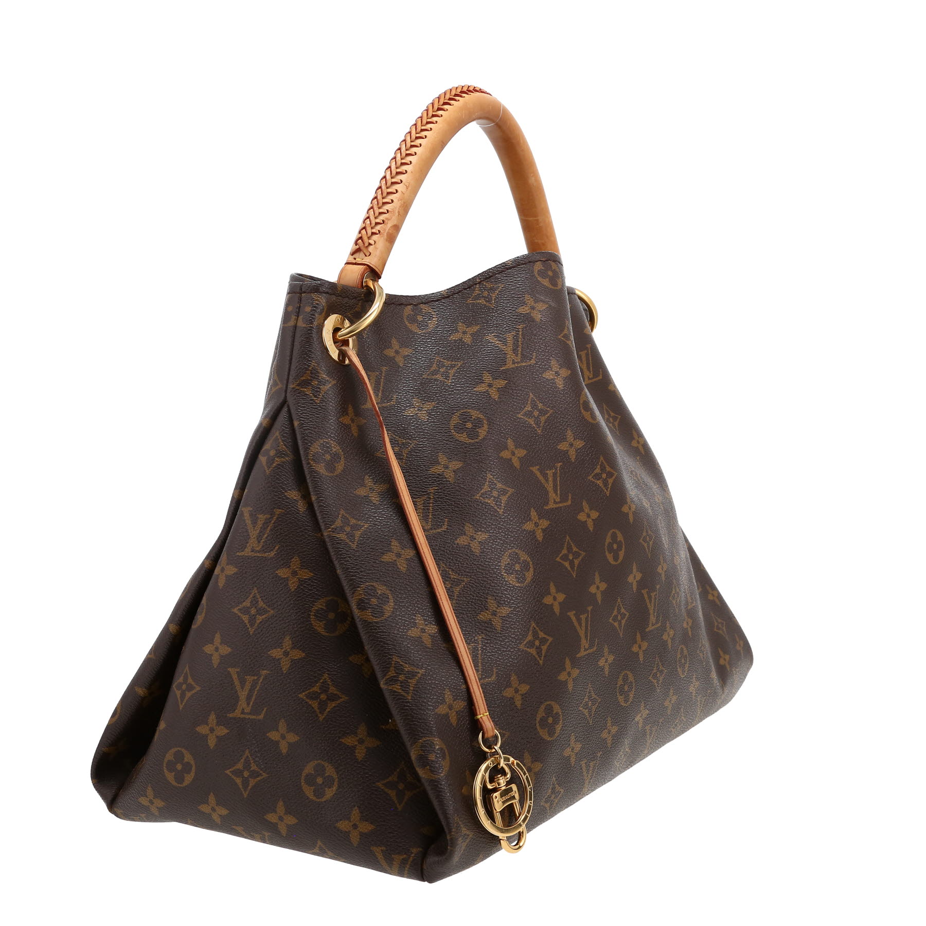 Borsa Louis Vuitton  Artsy in tela monogram marrone e pelle naturale