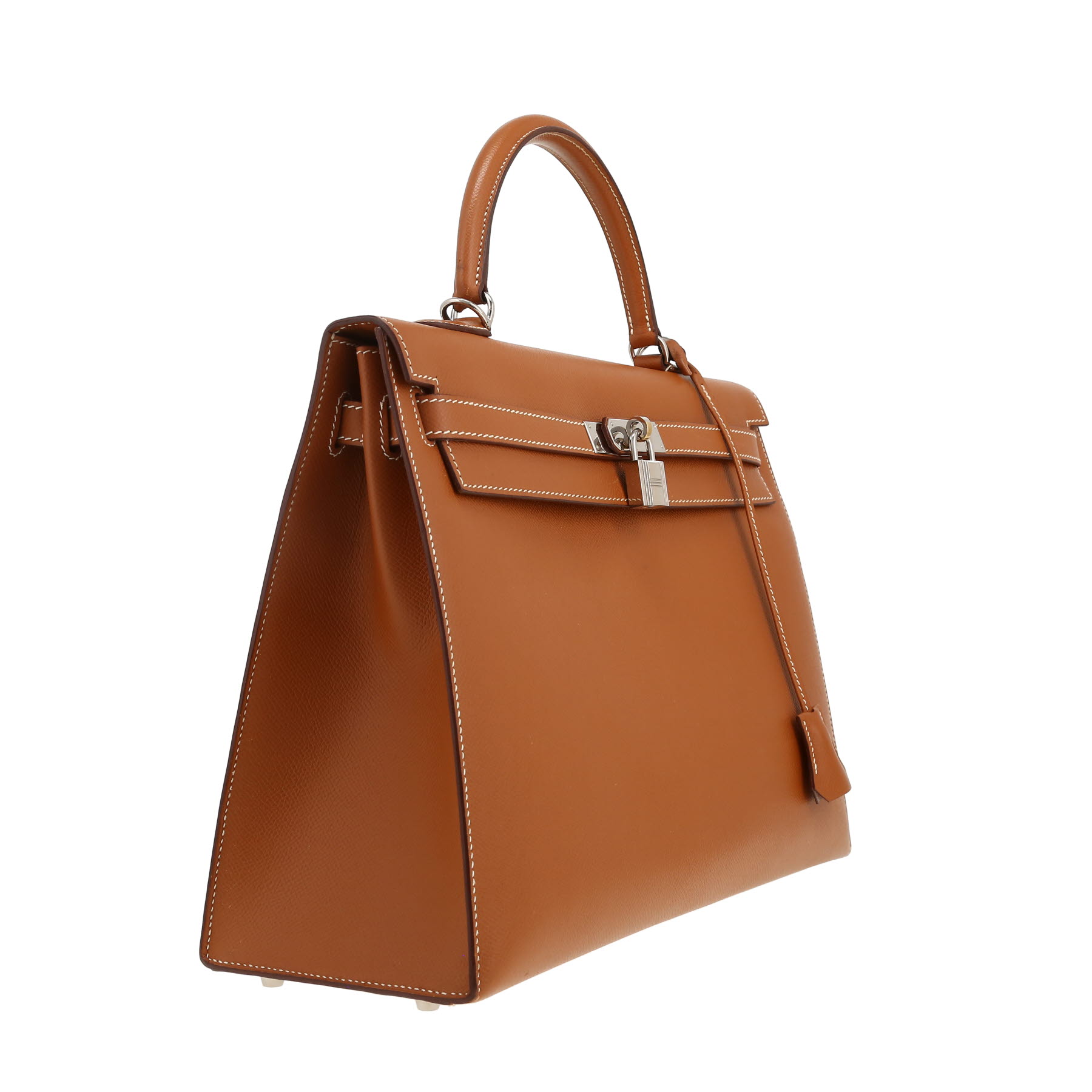 Sac à main Hermès  Kelly 35 cm en cuir epsom gold