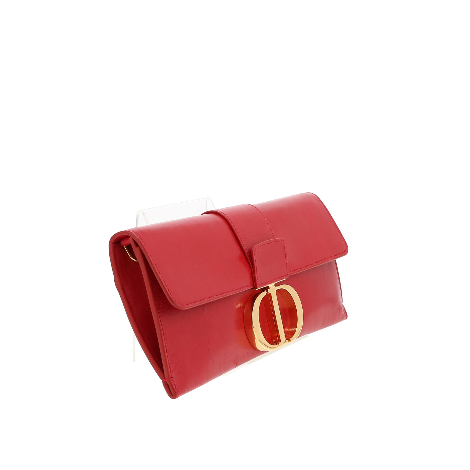 Sac bandoulière Dior  30 Montaigne en cuir rouge
