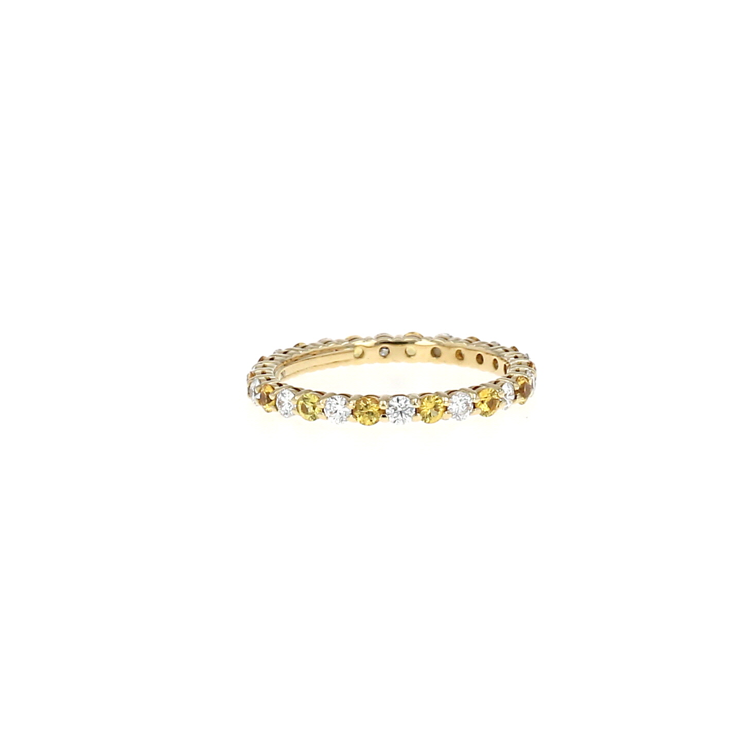 Alliance Tiffany & Co  en or jaune, diamants et saphirs jaune
