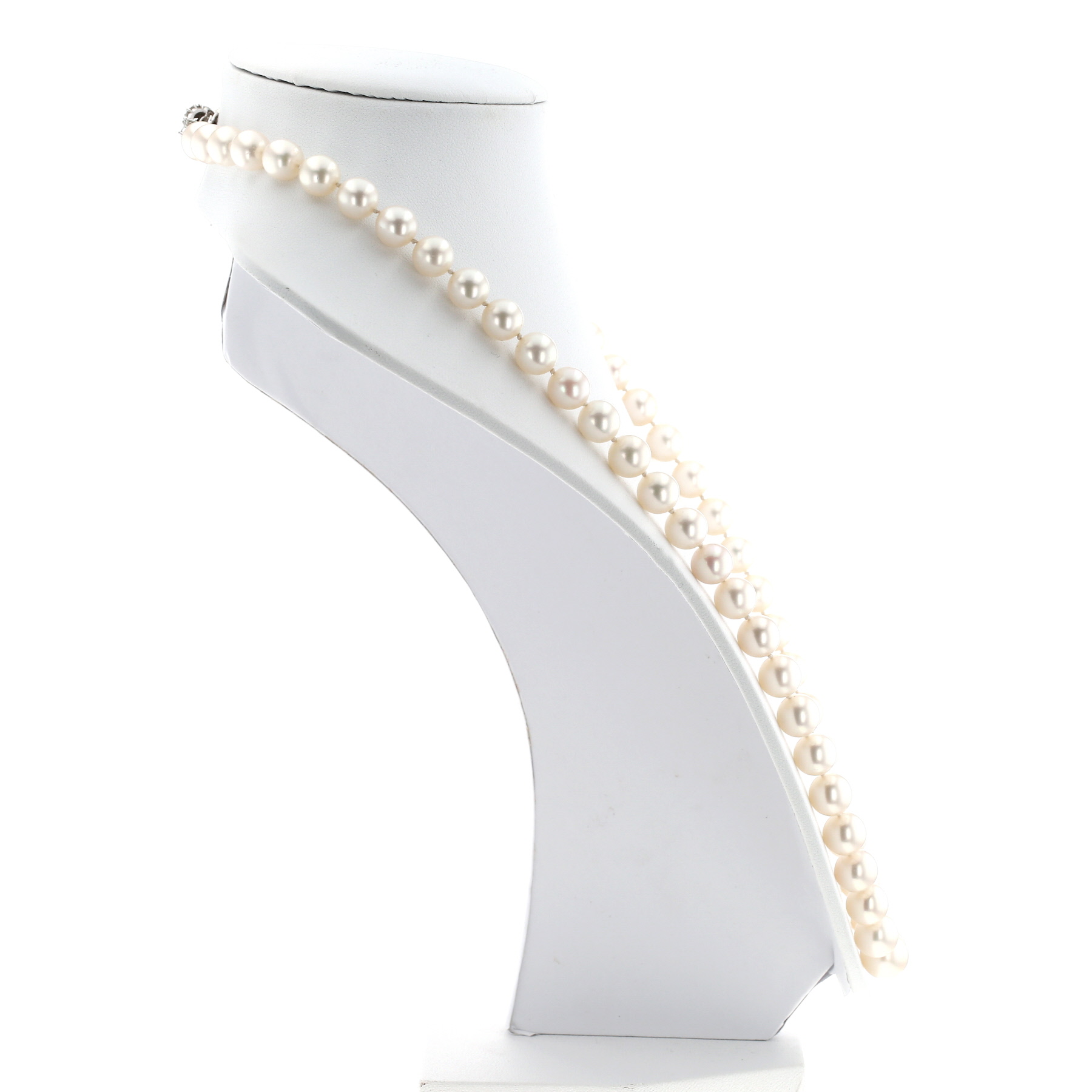 Necklace In Pearls, And Diamonds