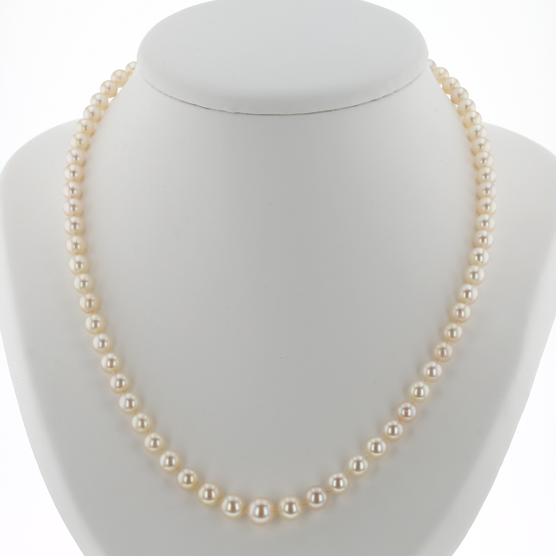 Necklace In Pearls, And Diamonds