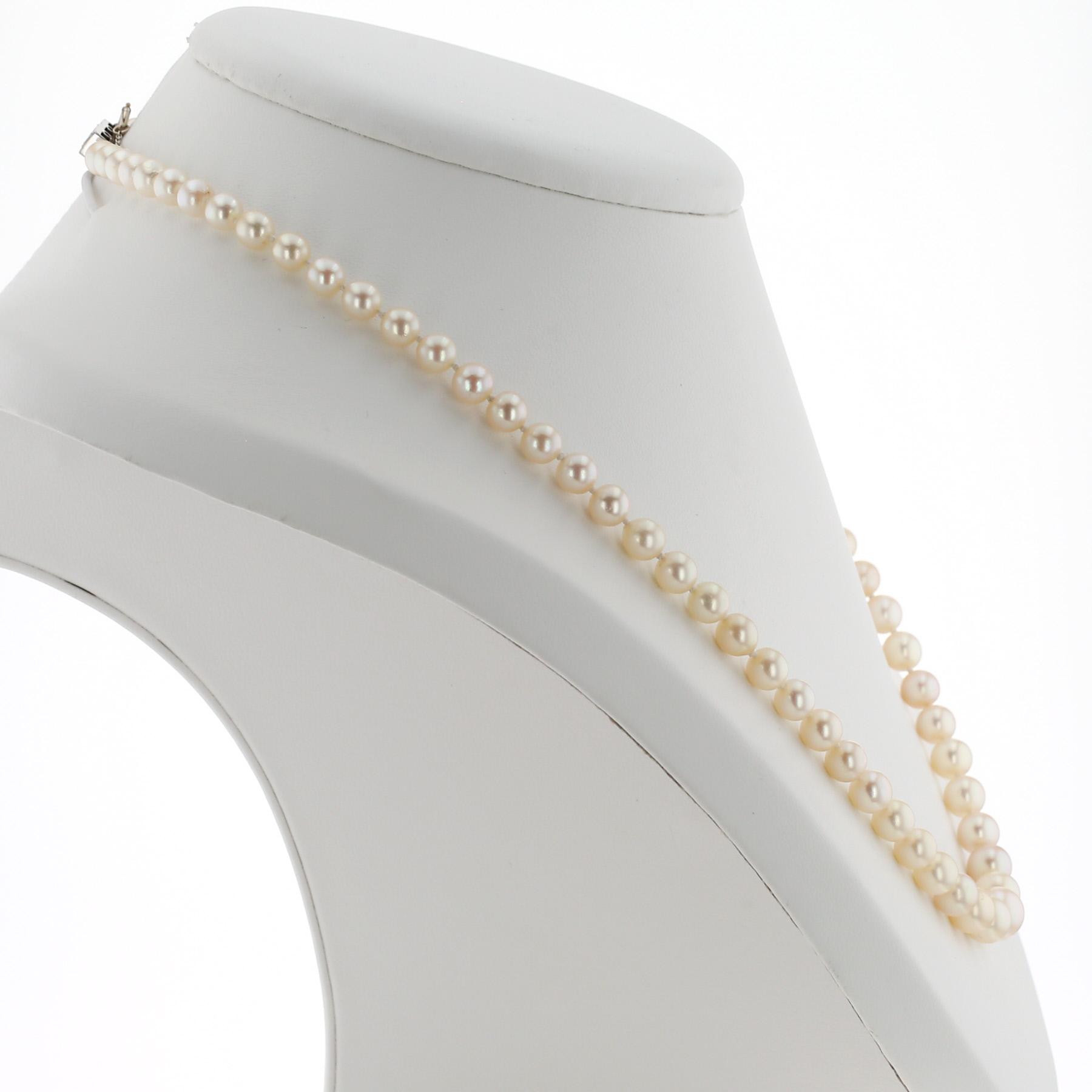 Necklace In Pearls, And Diamonds