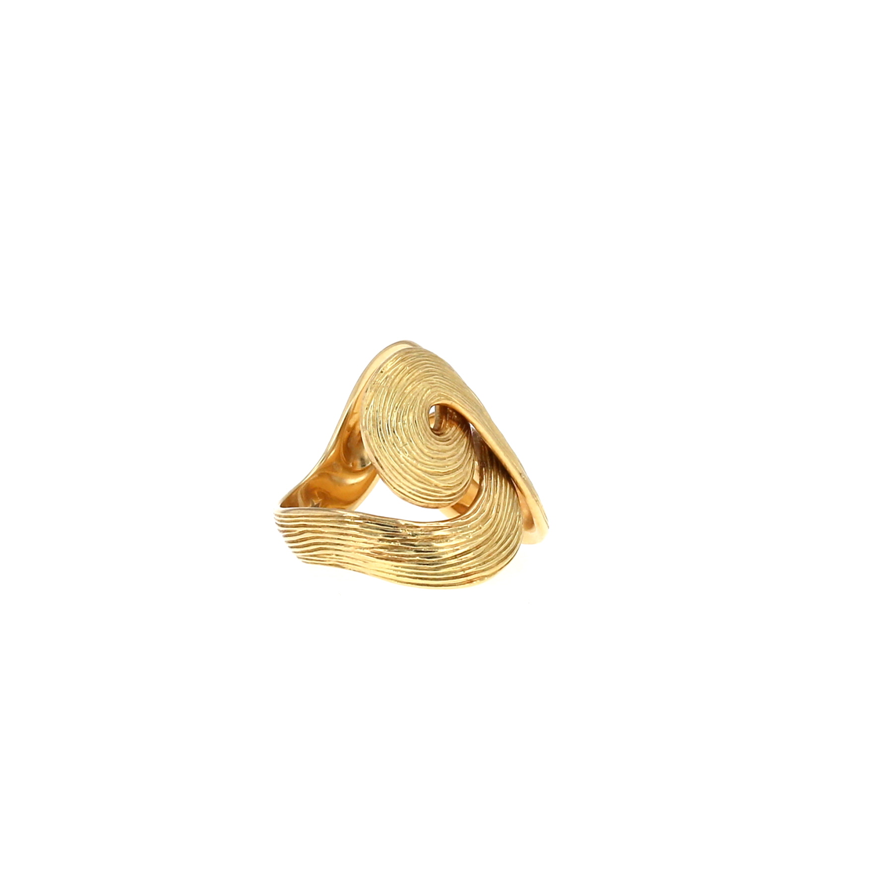 Sortija H. Stern Celtic Dunes modelo grande de oro amarillo
