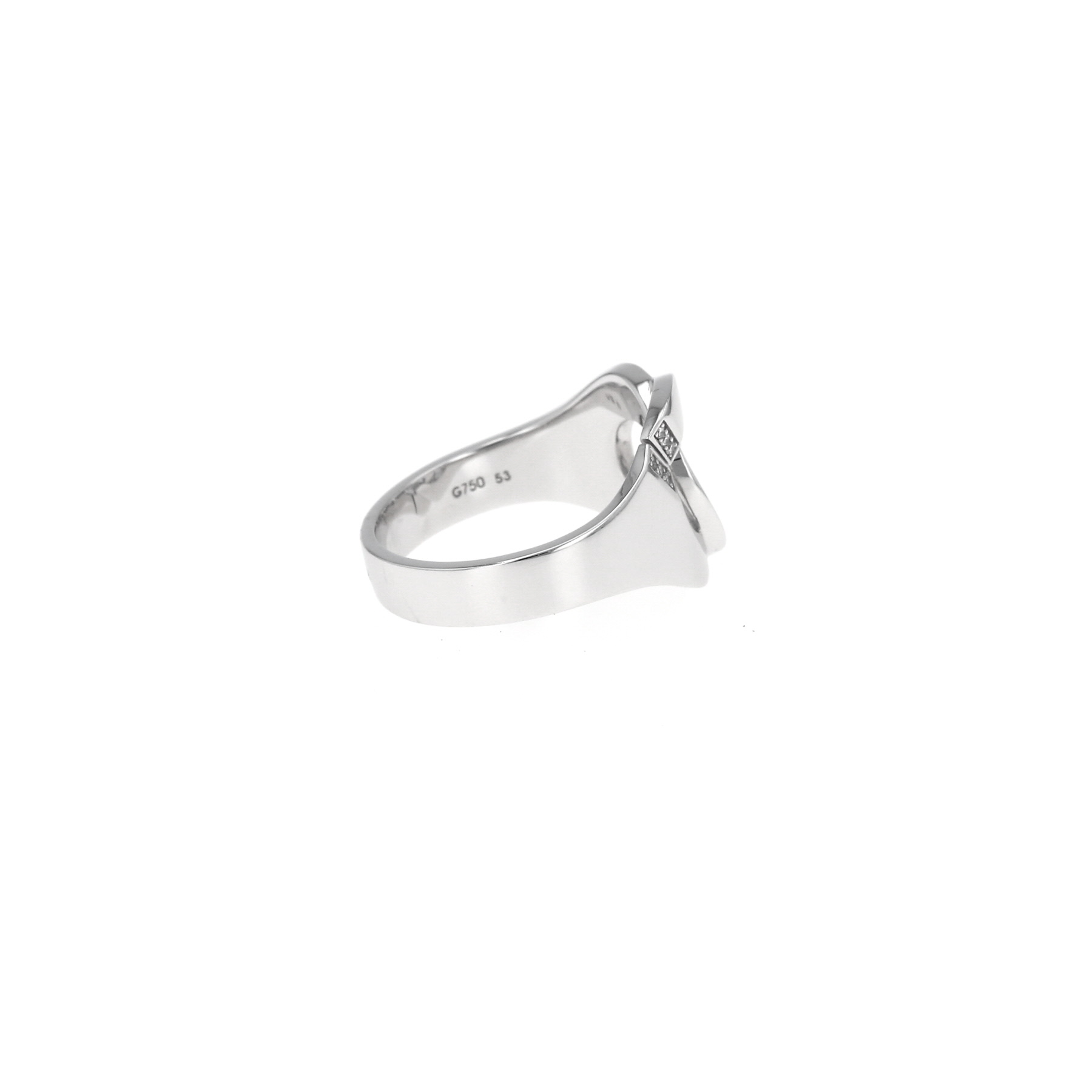Anello Dinh Van Menottes R12 in oro bianco e diamanti