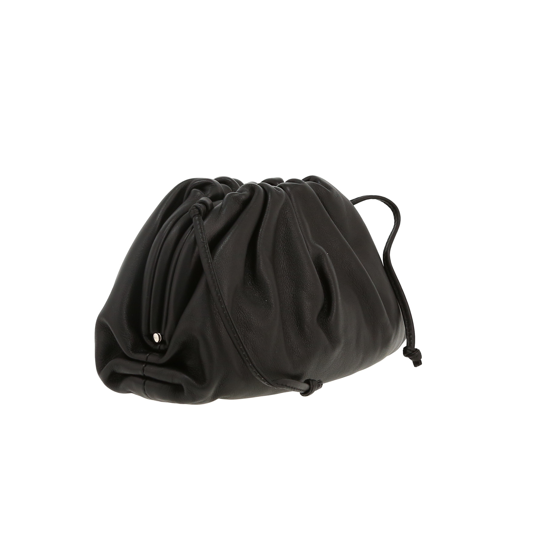 Bottega Veneta  Pouch shoulder bag  in black leather
