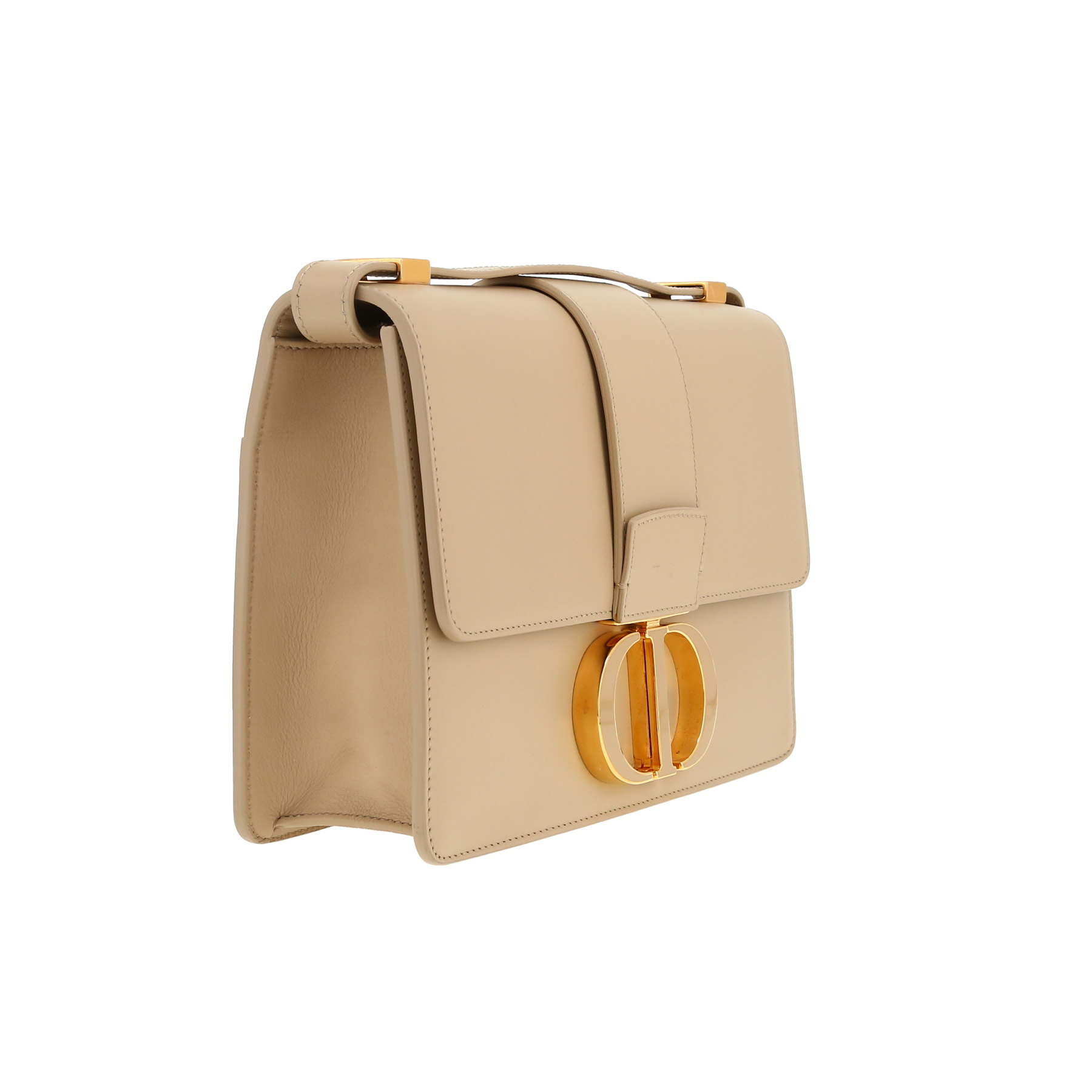 Sac bandoulière Dior  30 Montaigne en cuir beige